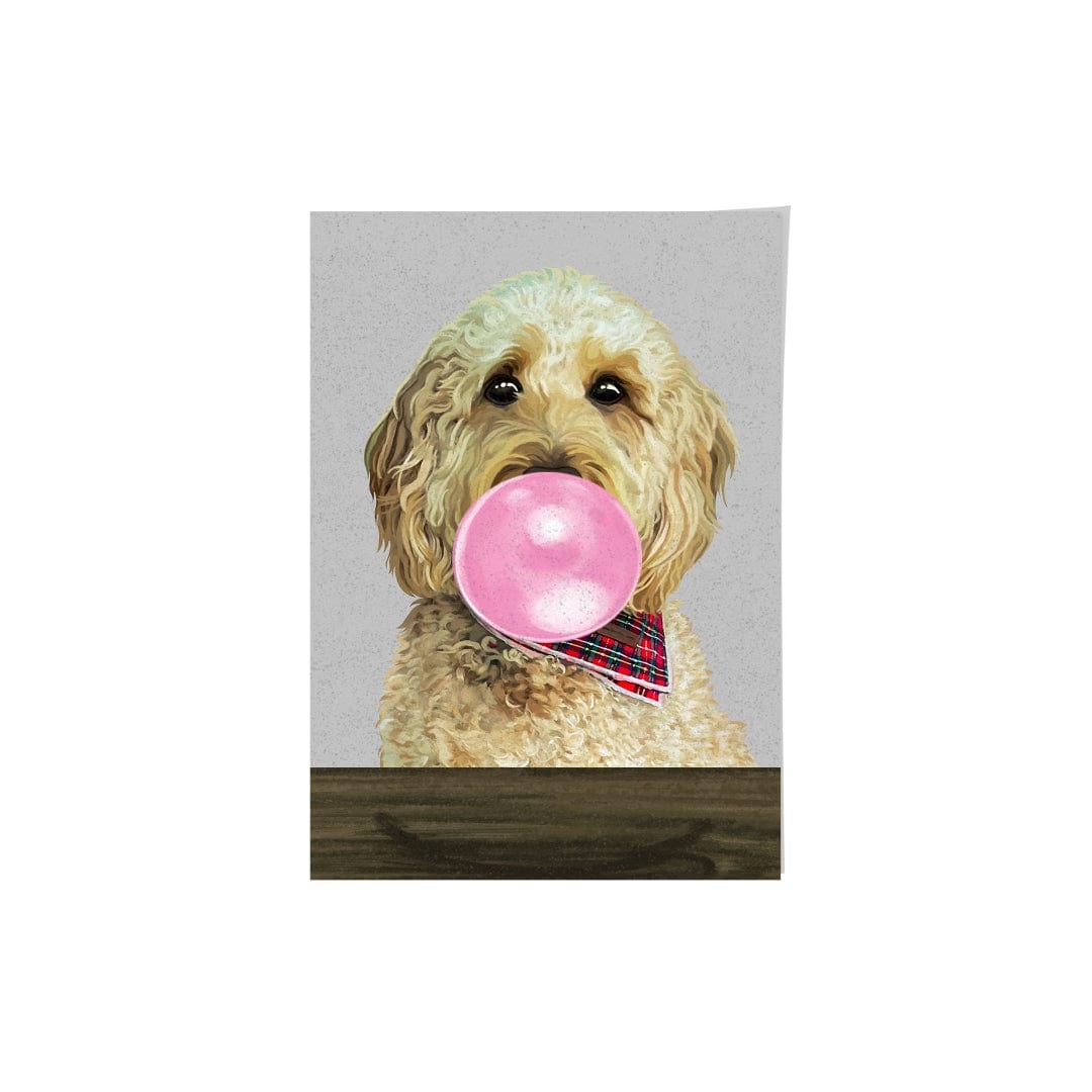 Royal and Paws - Framed Poster Custom Pet with Bubblegum Portrait - Framed Poster