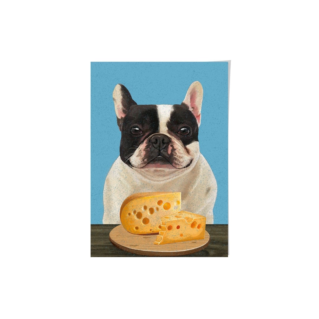 Royal and Paws - Framed Poster Custom Pet with Cheese Portrait - Framed Poster