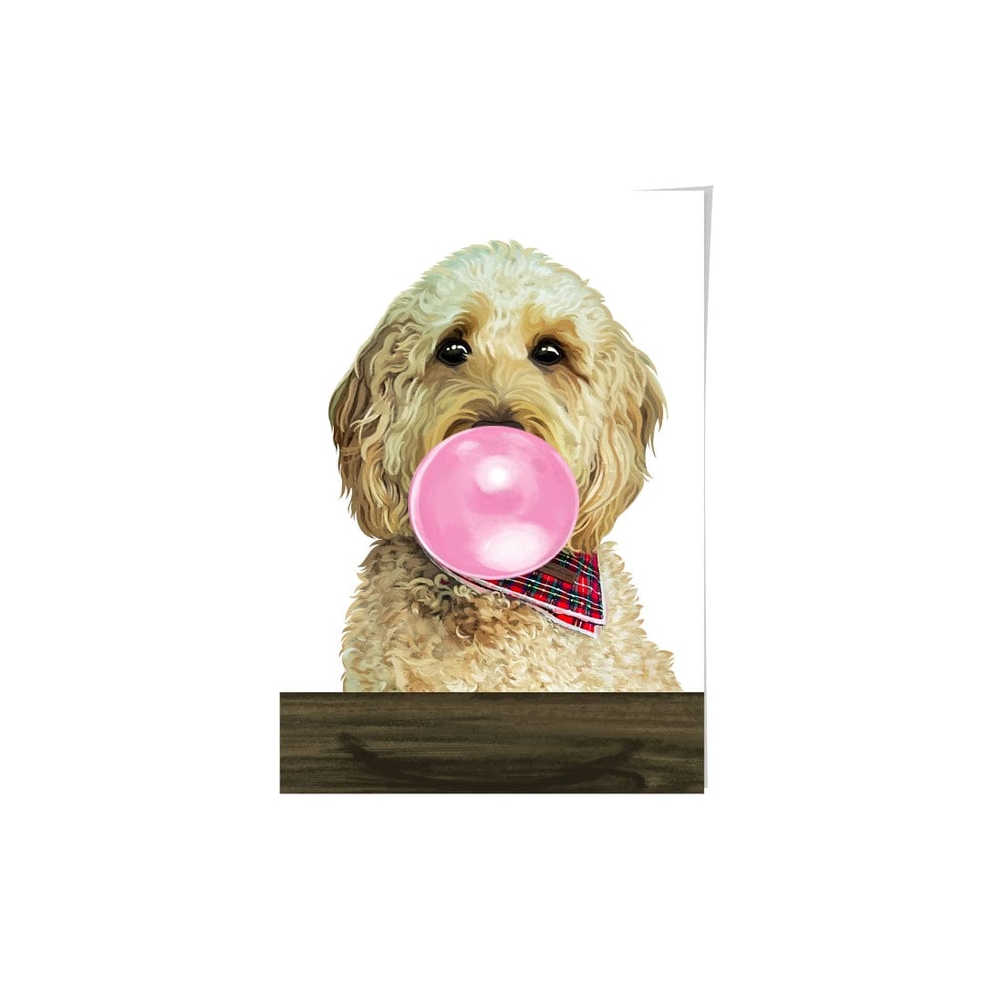 Royal and Paws - Framed Poster Custom Pet with Bubblegum Portrait - Framed Poster