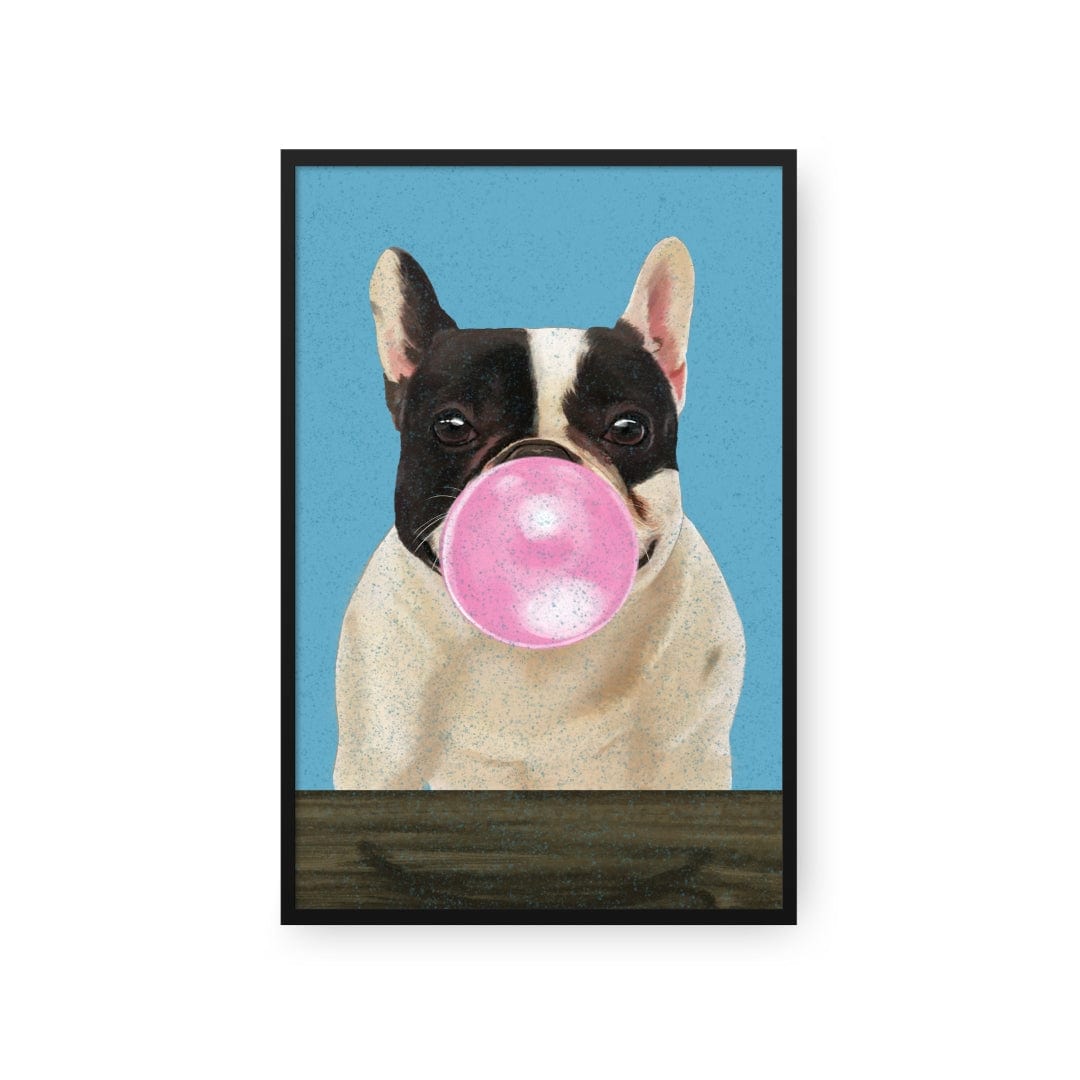 Royal and Paws - Framed Poster Custom Pet with Bubblegum Portrait - Framed Poster