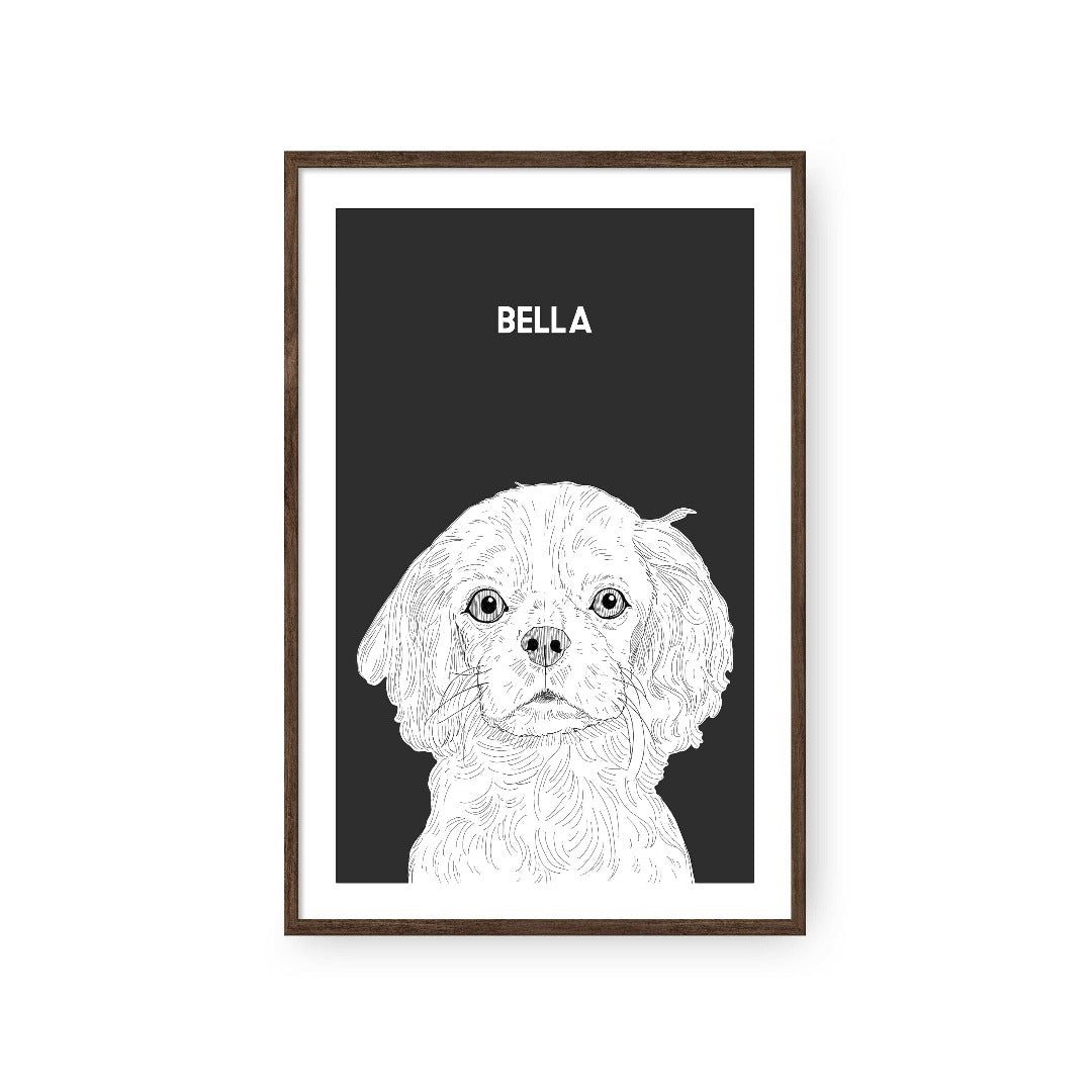 Illustrated Pet Portrait - One Pet