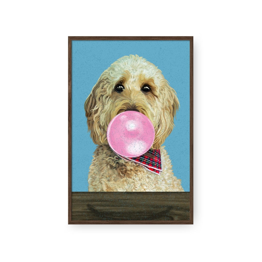 Royal and Paws - Framed Poster Custom Pet with Bubblegum Portrait - Framed Poster