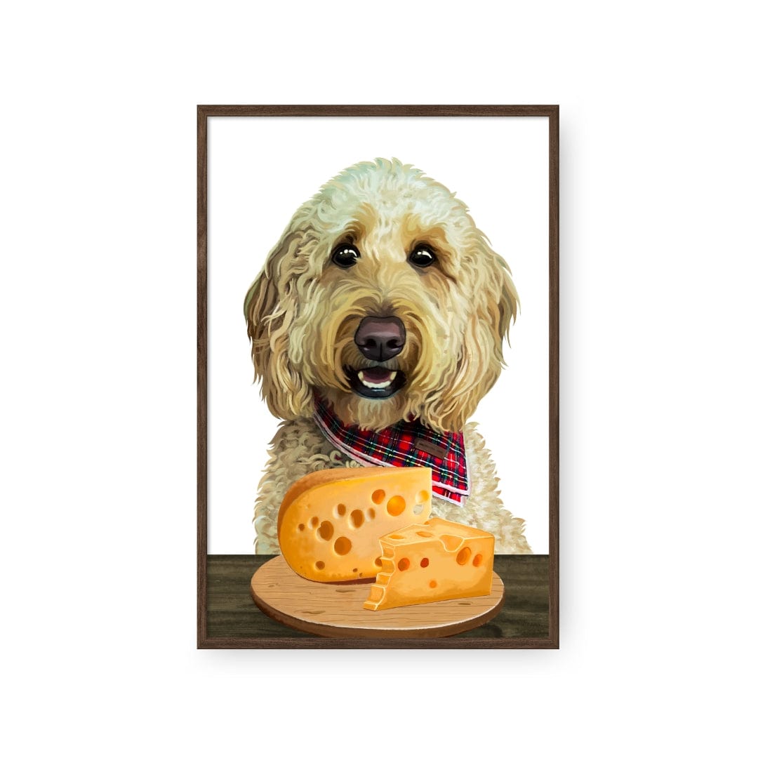 Royal and Paws - Framed Poster Custom Pet with Cheese Portrait - Framed Poster