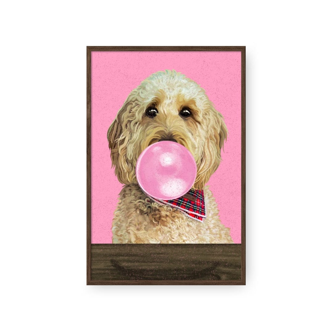 Royal and Paws - Framed Poster Custom Pet with Bubblegum Portrait - Framed Poster