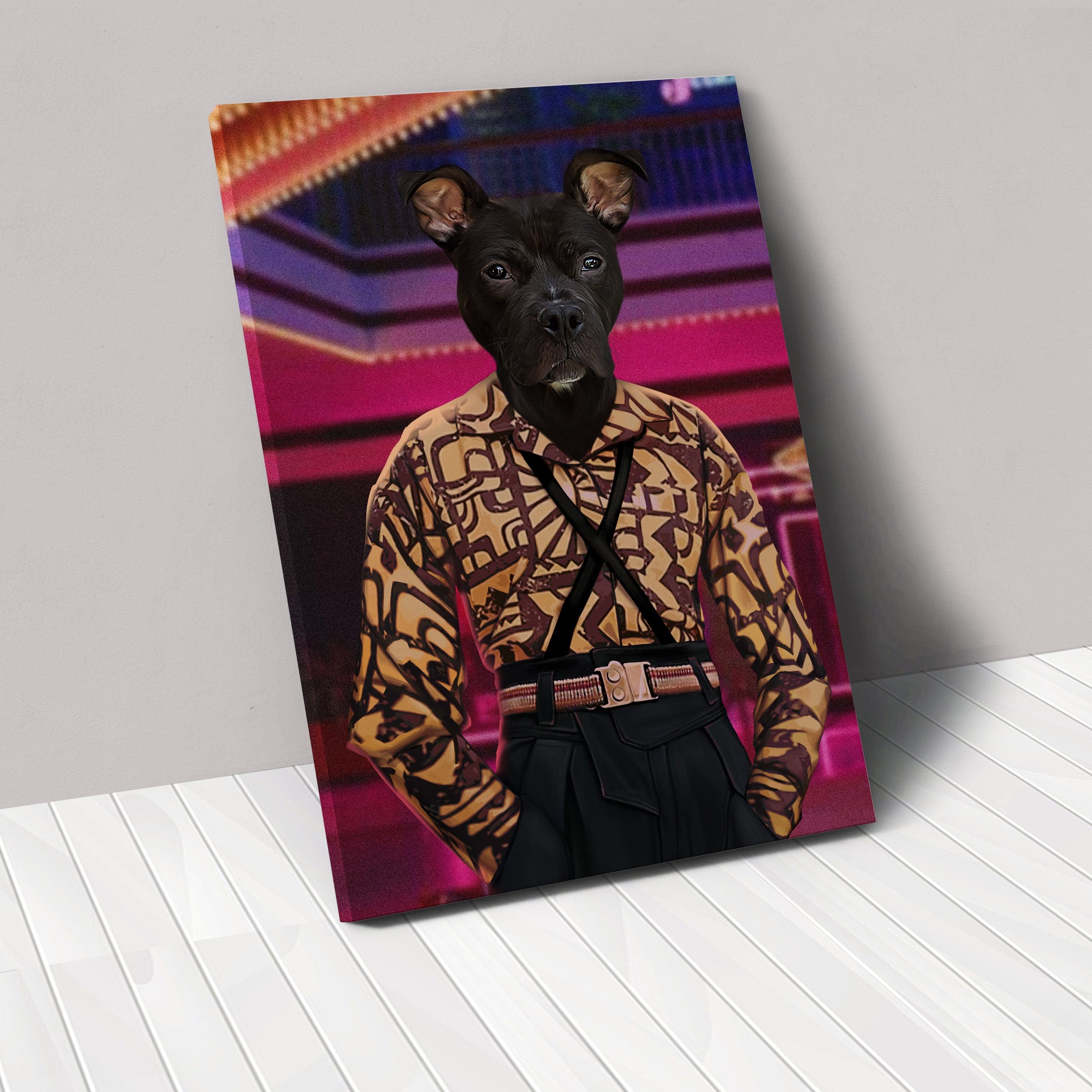 The Strange Girl (Disco) - Custom Pet Canvas