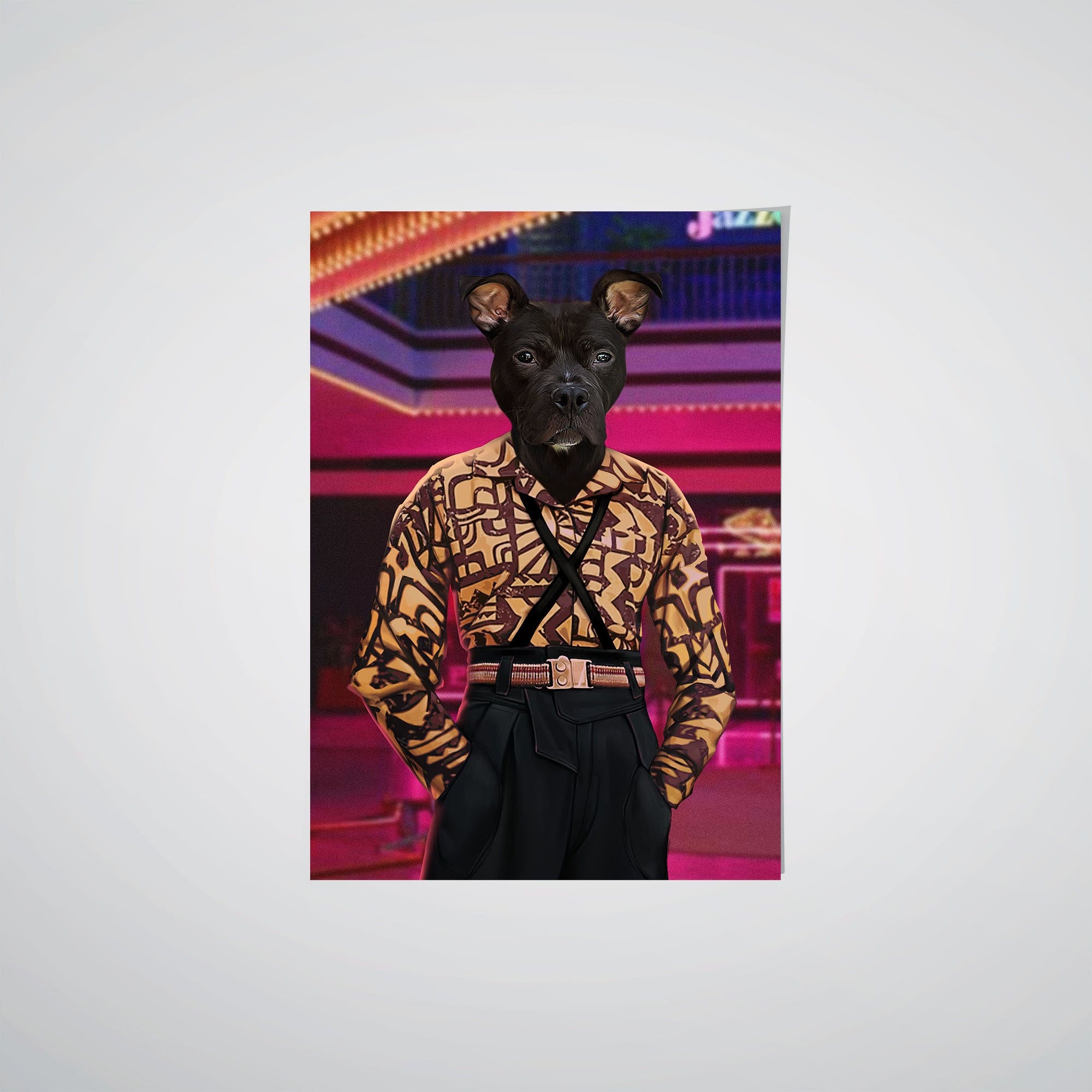 The Strange Girl (Disco) - Custom Pet Poster