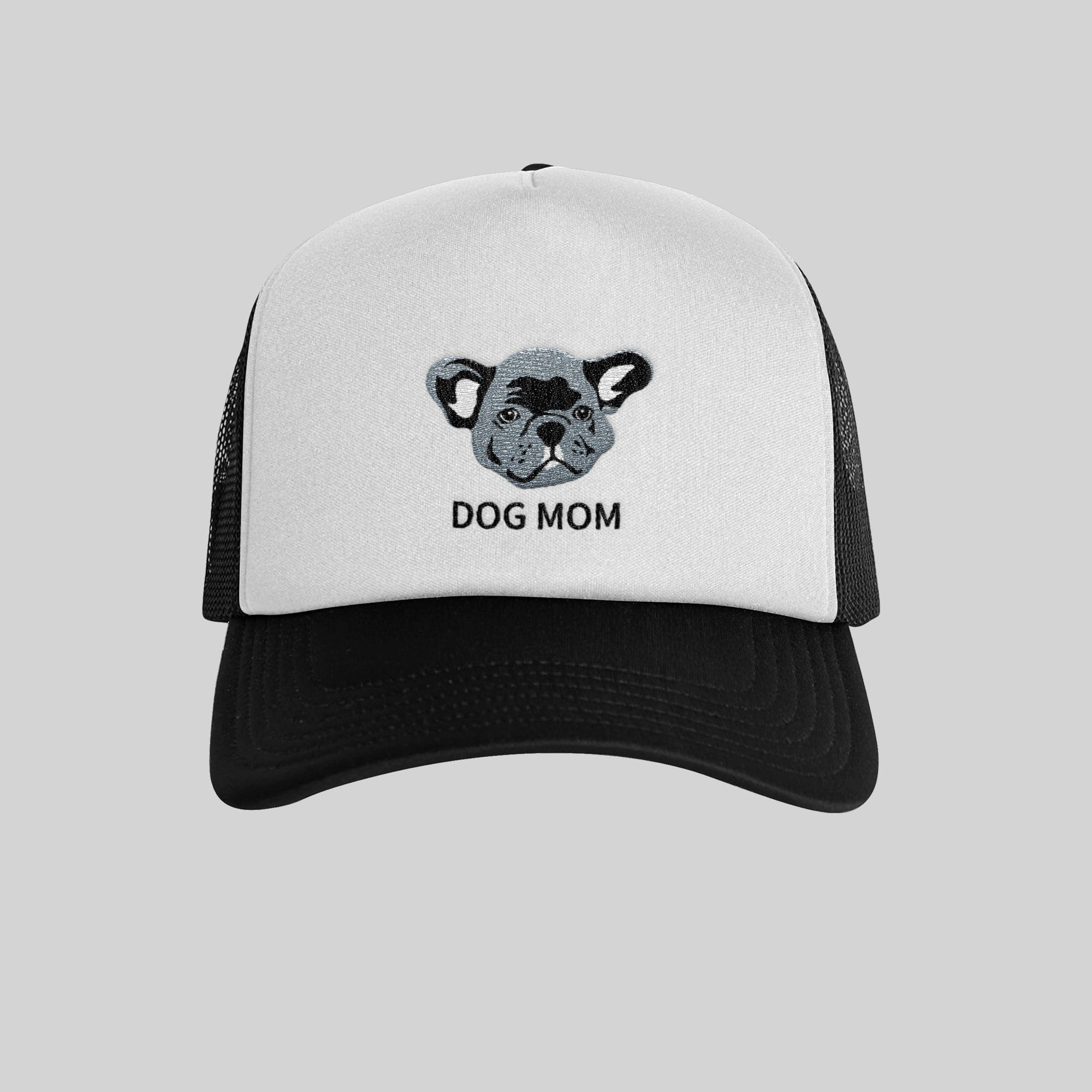 Royal and Paws - Hat Custom Pet Face Foam Trucker Hat Black/White/Black / Full Color