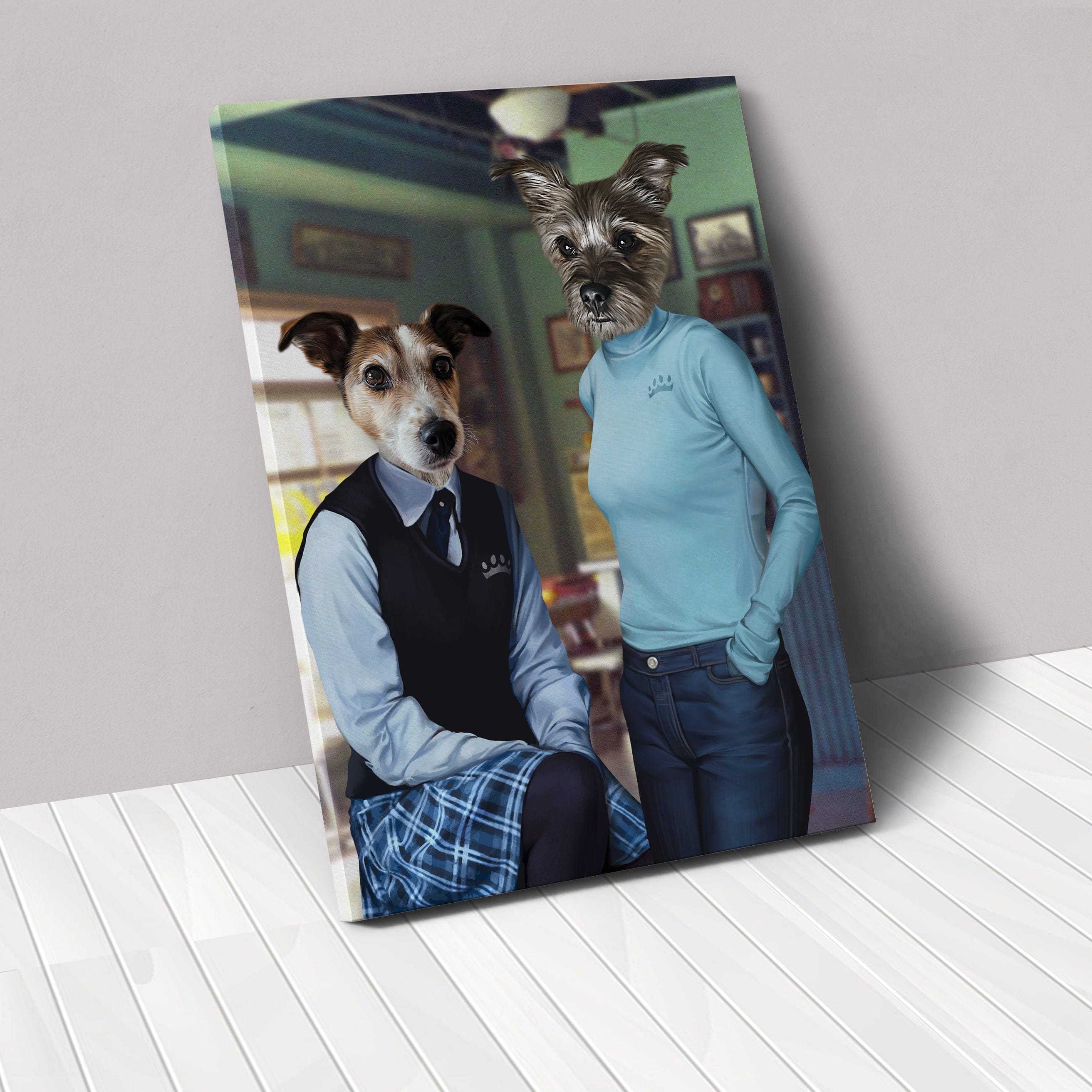 Royal and Paws - Canvas Gilpaw Girls - Custom Pet Canvas 8" x 10" / Unframed / Uniform