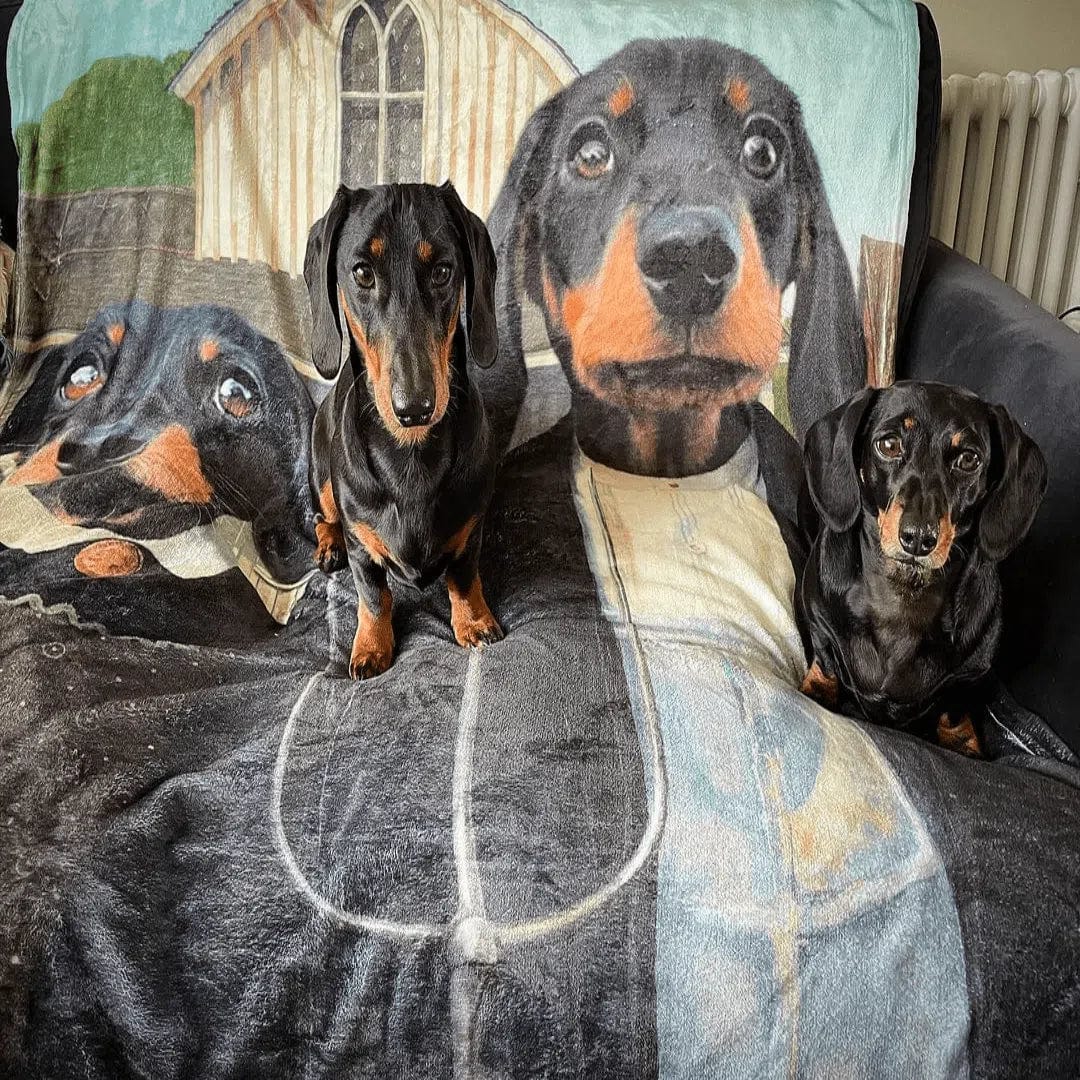 The American Gothic - Custom Pet Blanket