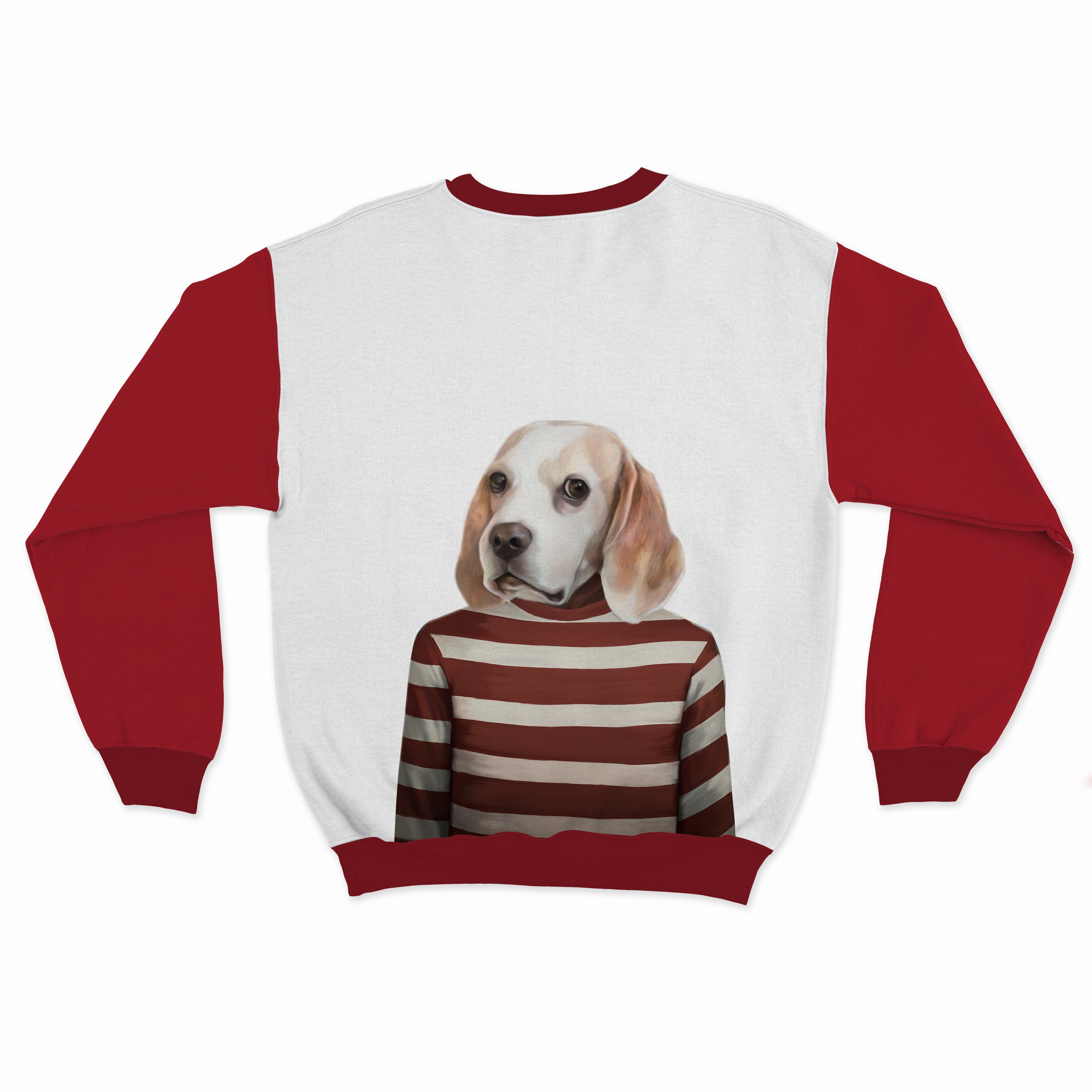 Royal and Paws - Custom Clothing Christmas Costume Sweatshirt Red Candy Cane / S
