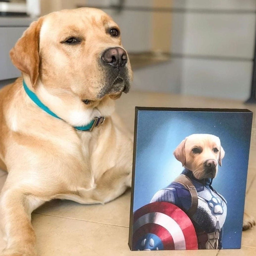 Captain Pawmerica - Custom Pet Canvas