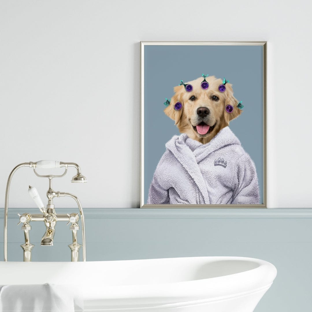 Royal and Paws - Canvas Spa Day Pet Portrait - Custom Pet Art