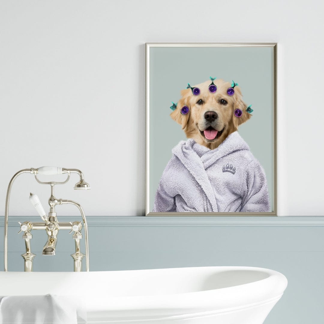 Royal and Paws - Canvas Spa Day Pet Portrait - Custom Pet Art