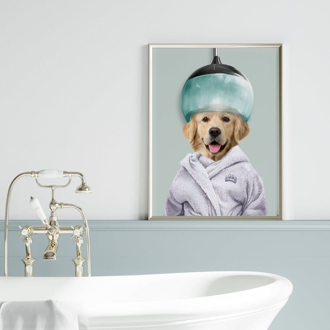 Royal and Paws - Canvas Spa Day Pet Portrait - Custom Pet Art