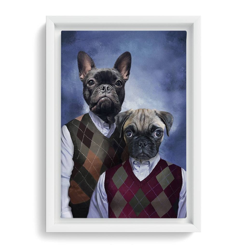 Royal and Paws - Canvas Step Brothers - Custom Pet Canvas 8" x 10" / White