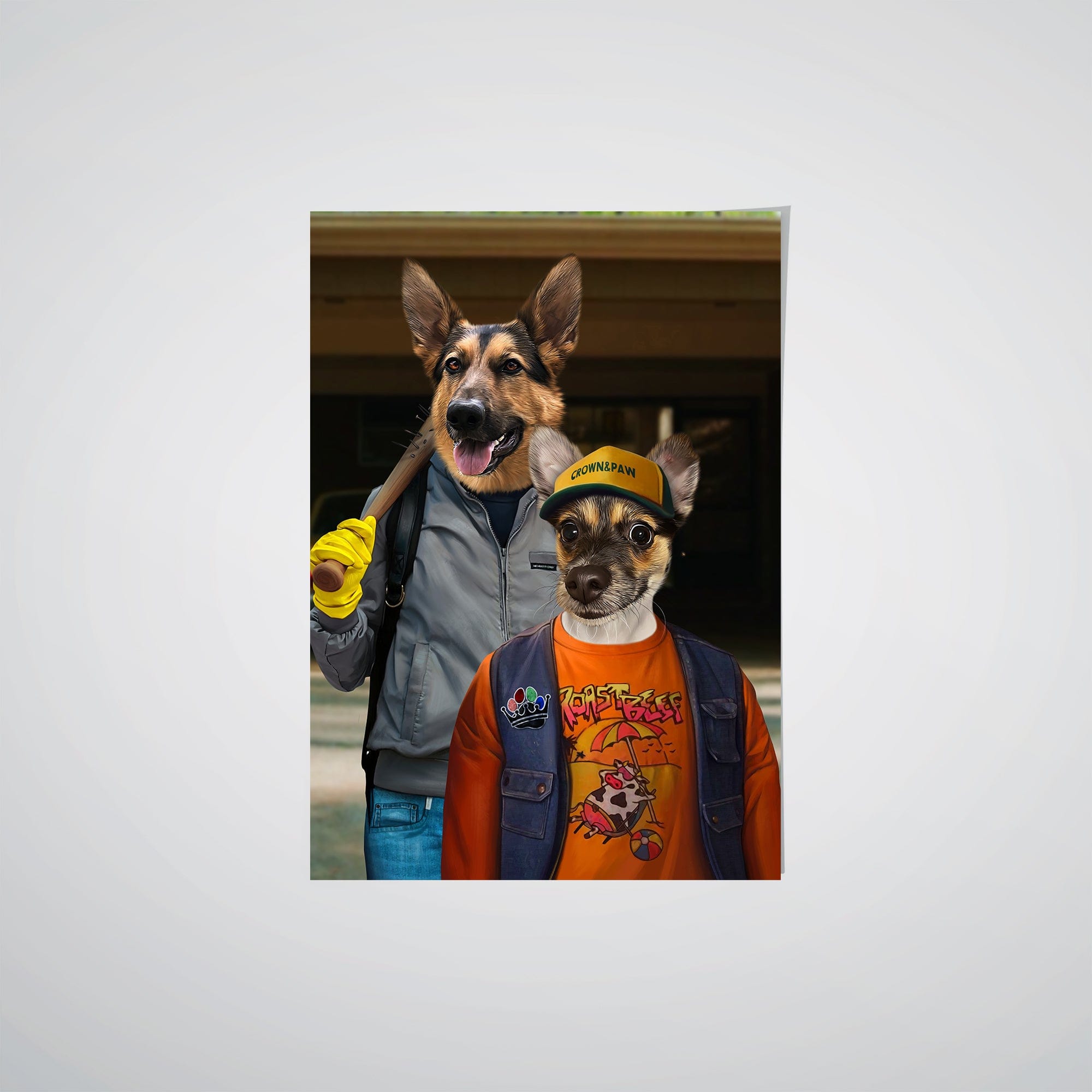 The 80's Dynamic Duo - Custom Pet Poster