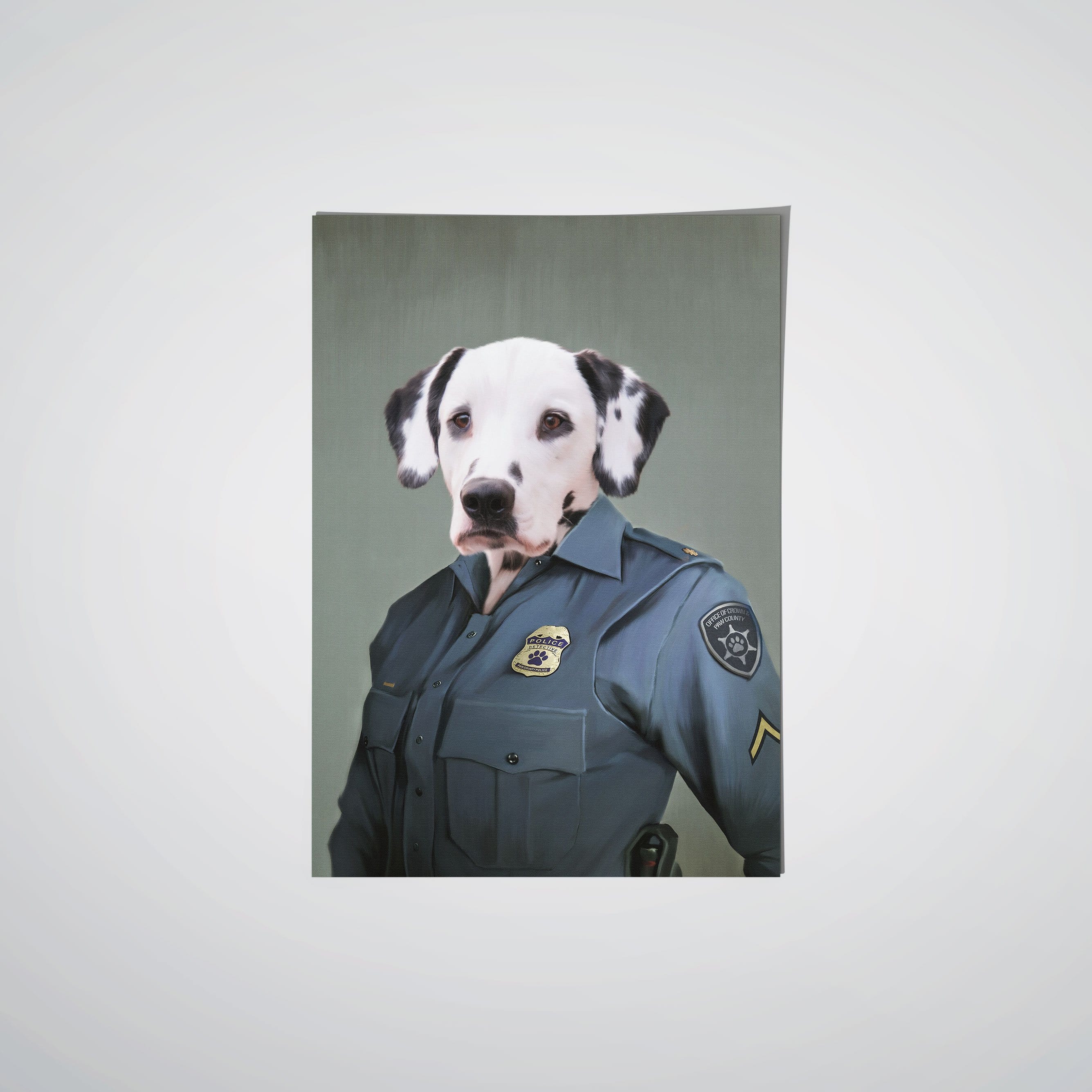 The Female Police Officer - Custom Pet Poster