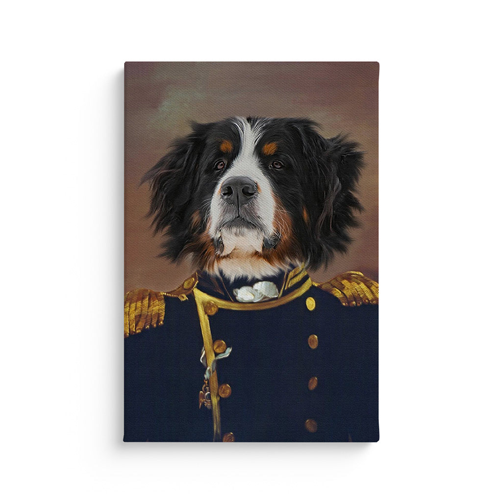 Royal and Paws - Canvas The Admiral - Custom Pet Canvas 8" x 10" / Unframed