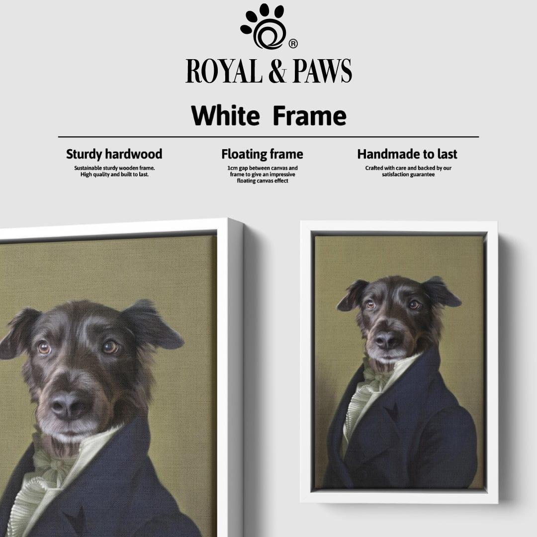 Royal and Paws - Canvas The Ambassador - Custom Pet Canvas 8" x 10" / White