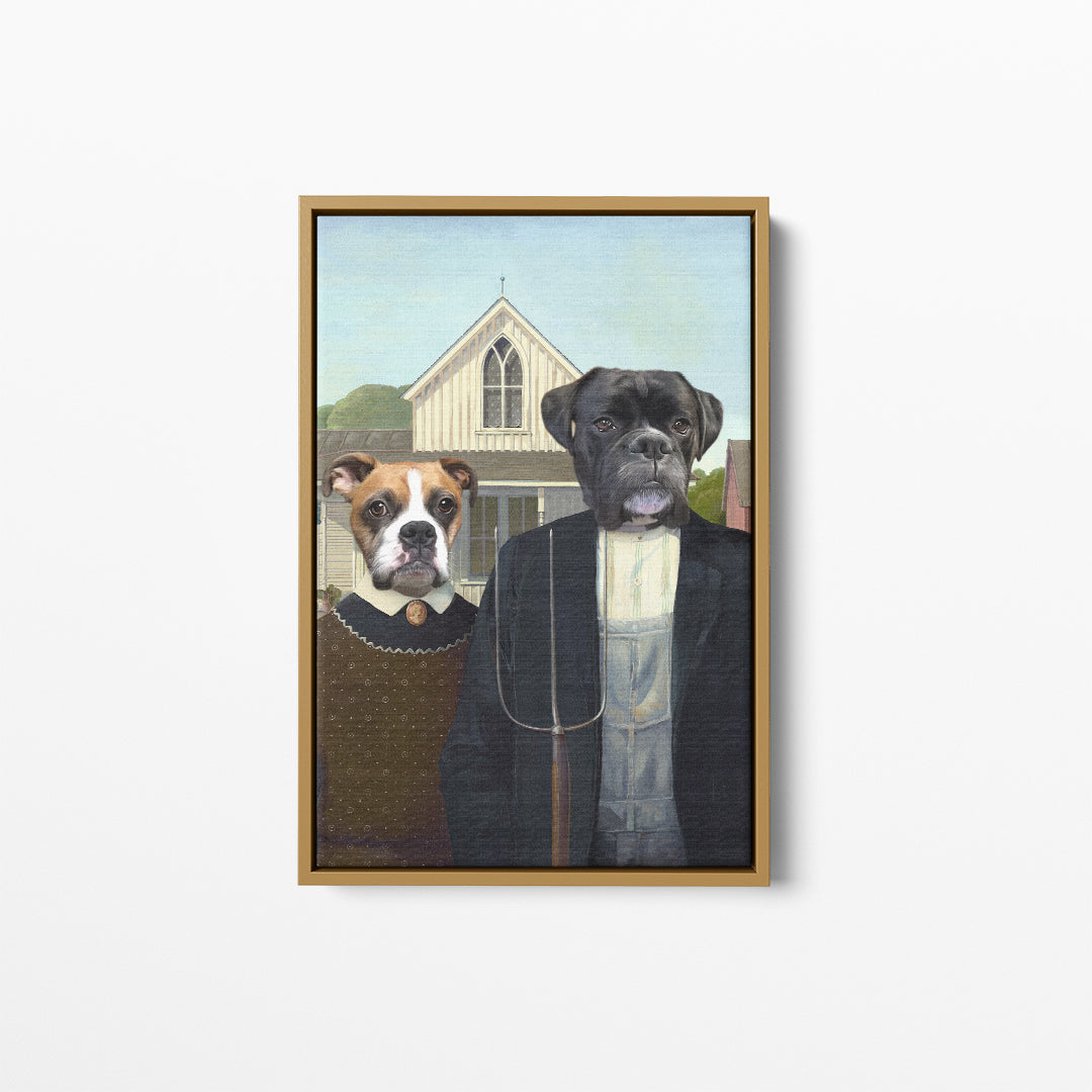 The American Gothic - Custom Pet Canvas
