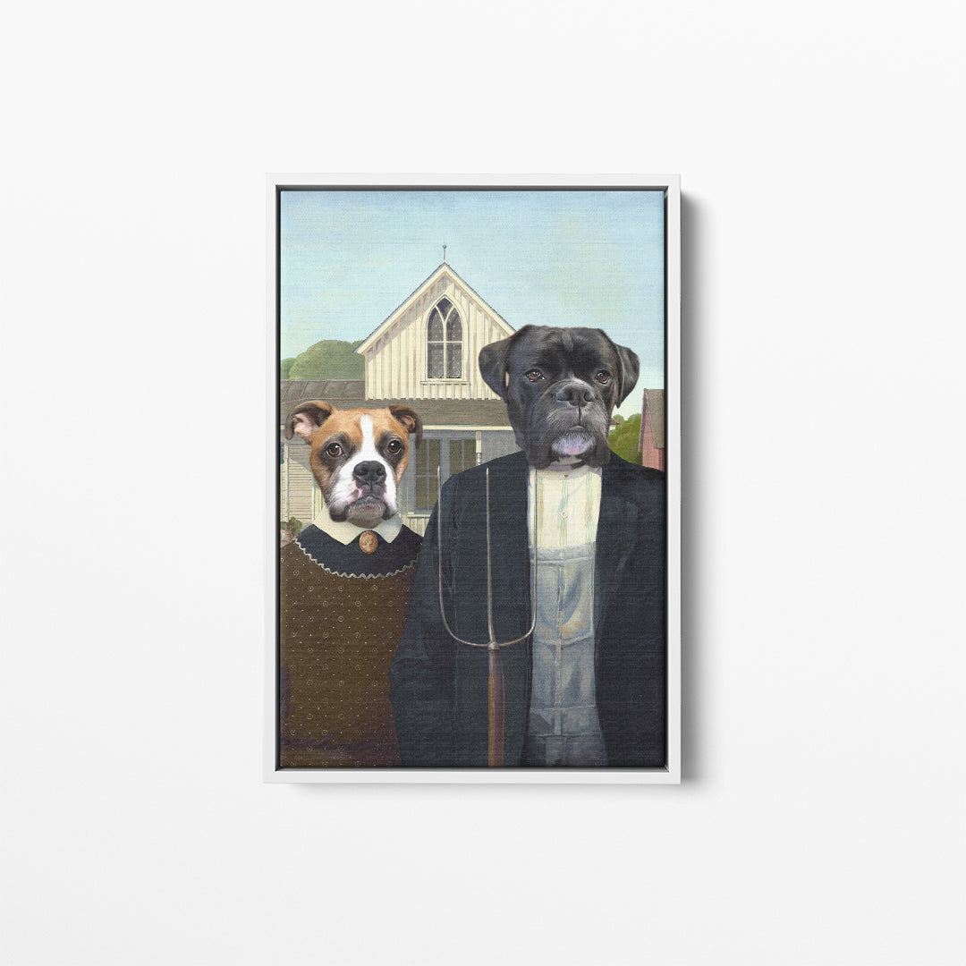 The American Gothic - Custom Pet Canvas