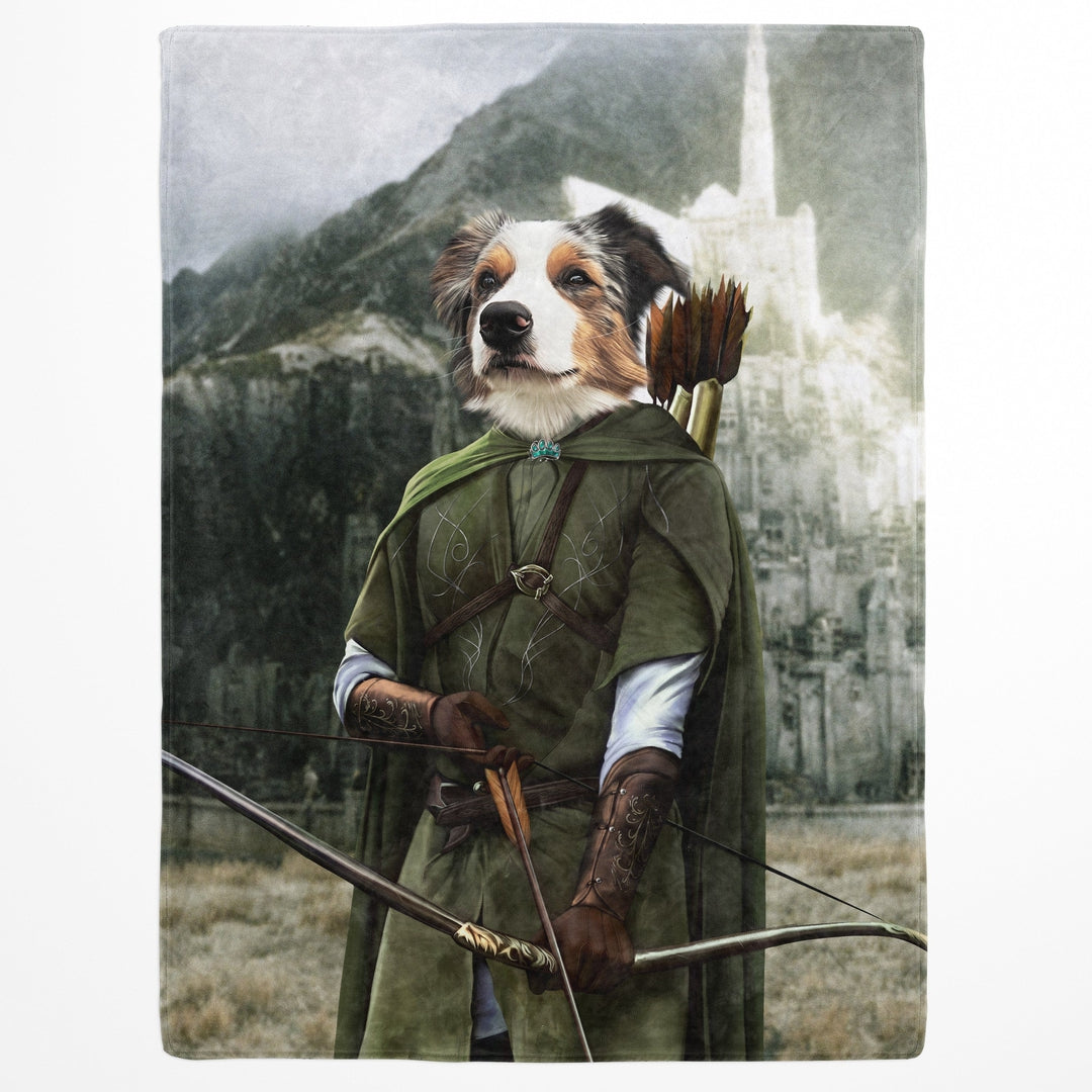Royal and Paws - Blanket The Archer - Custom Pet Blanket 30" x 40" / Background 1