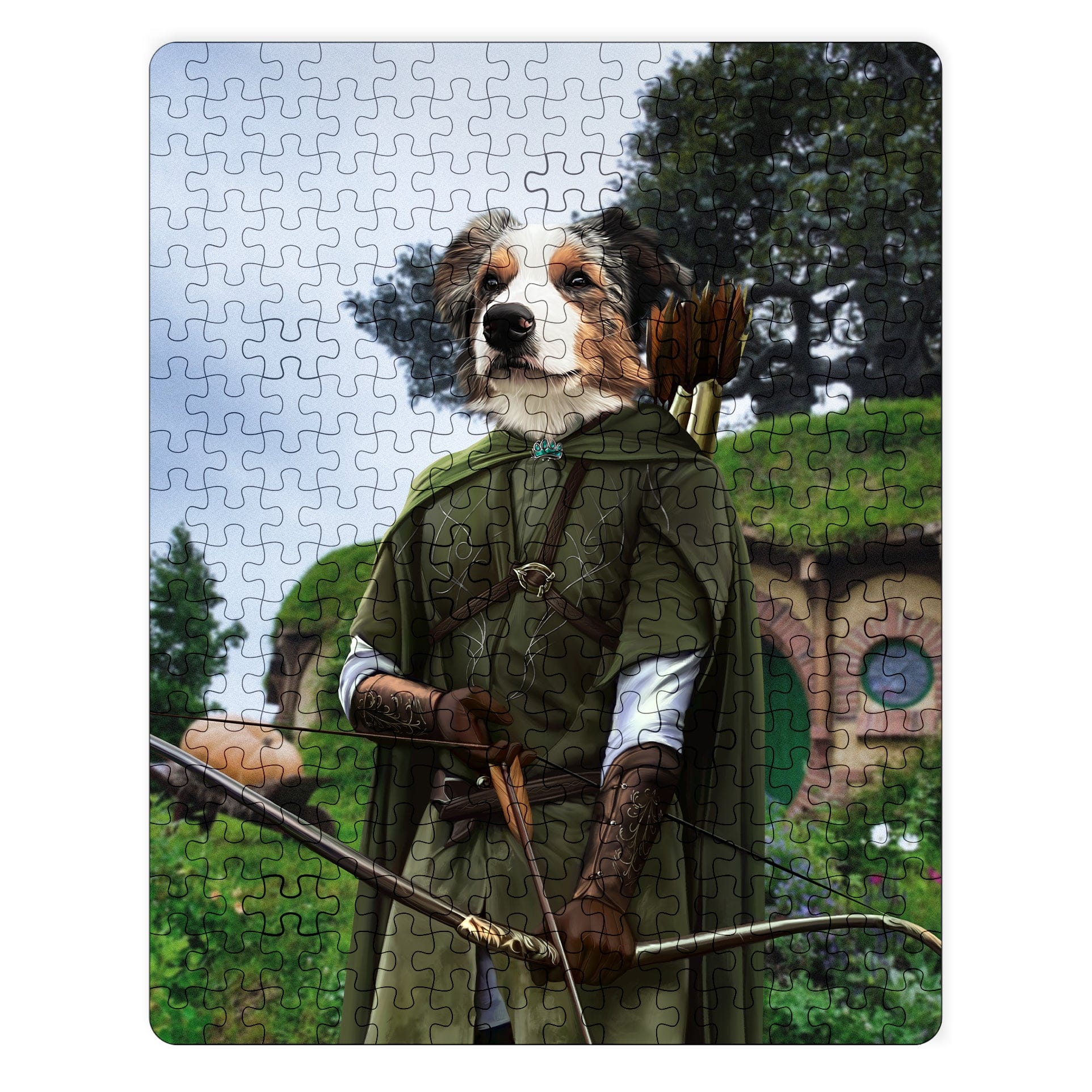 Royal and Paws - Puzzle The Archer - Custom Puzzle 11" x 14" / Background 2