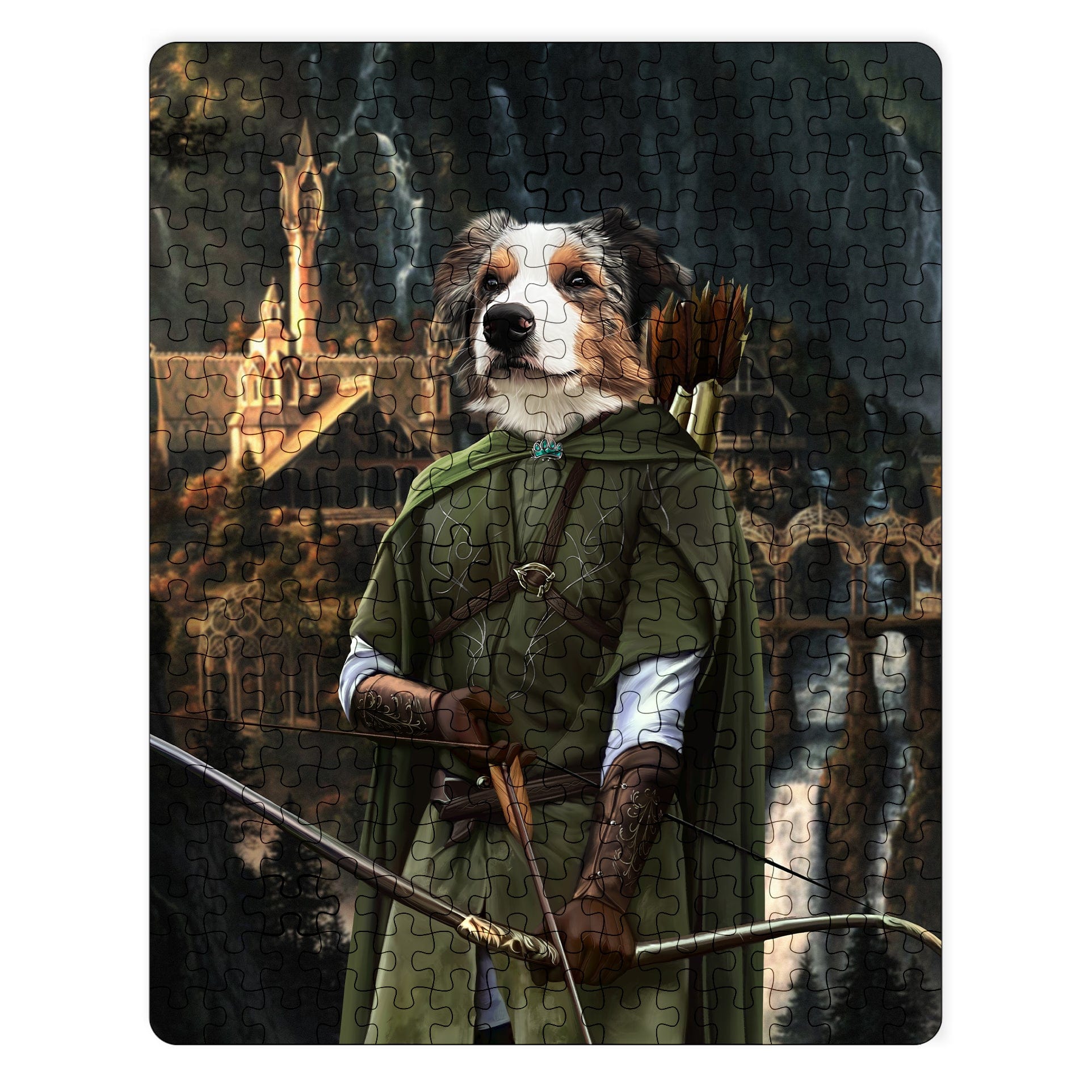 Royal and Paws - Puzzle The Archer - Custom Puzzle 11" x 14" / Background 3