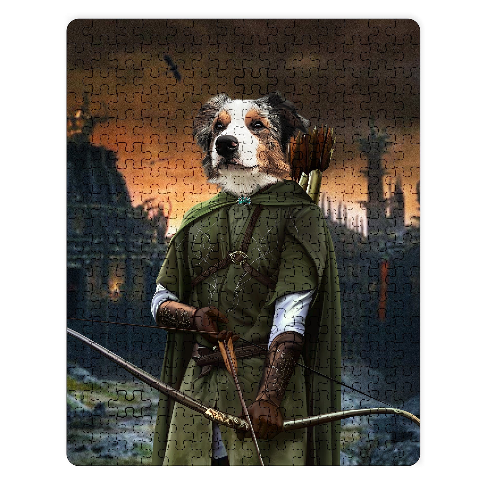 Royal and Paws - Puzzle The Archer - Custom Puzzle 11" x 14" / Background 4