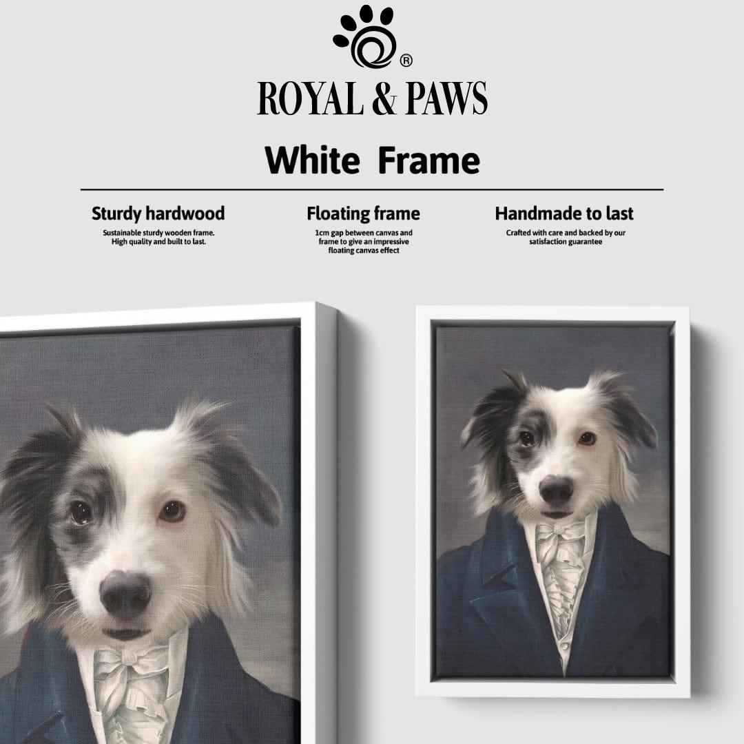 Royal and Paws - Canvas The Aristocrat - Custom Pet Canvas 8" x 10" / White