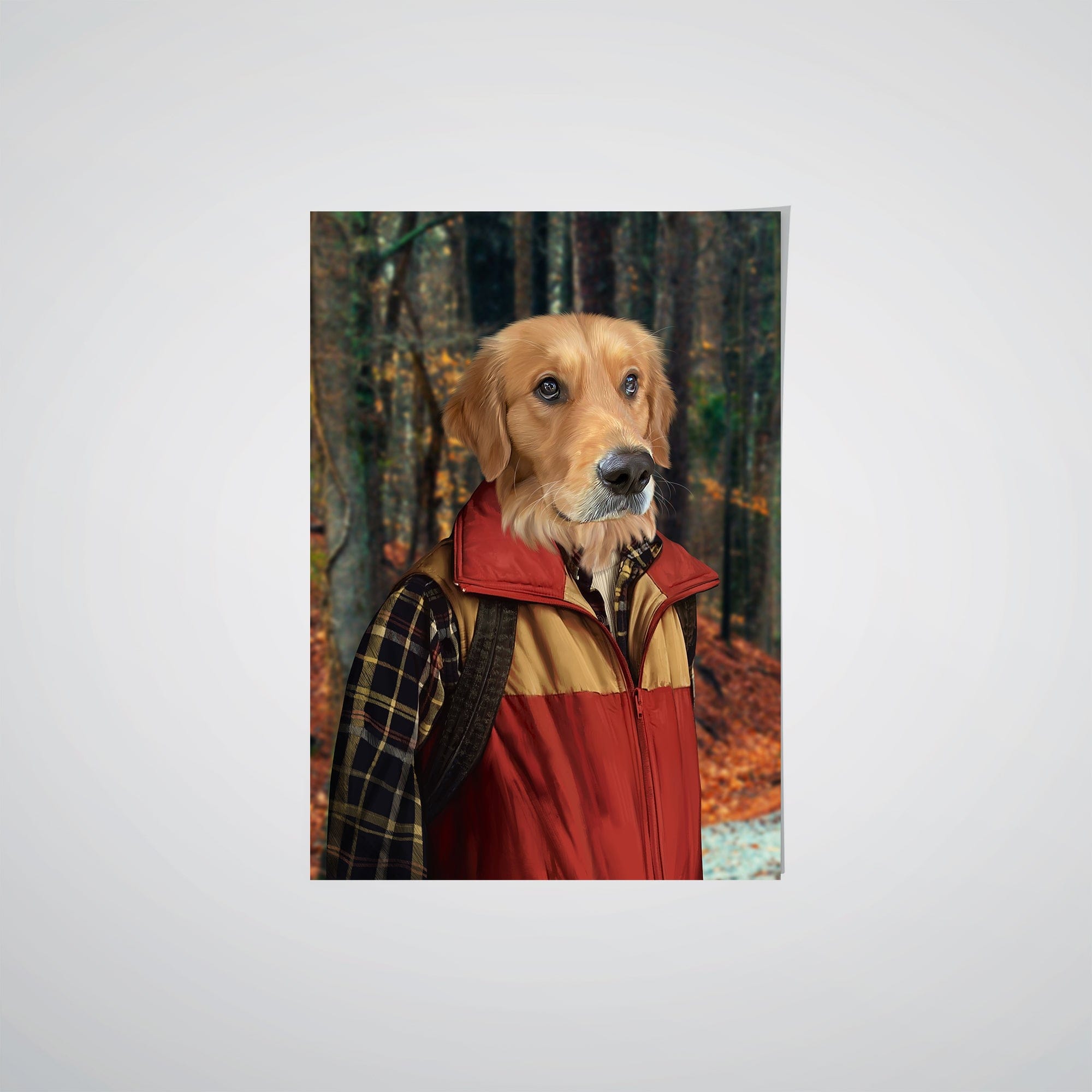 Royal and Paws - Poster The Best Friend - Custom Pet Poster 8.3" x 11.7" / The Woods