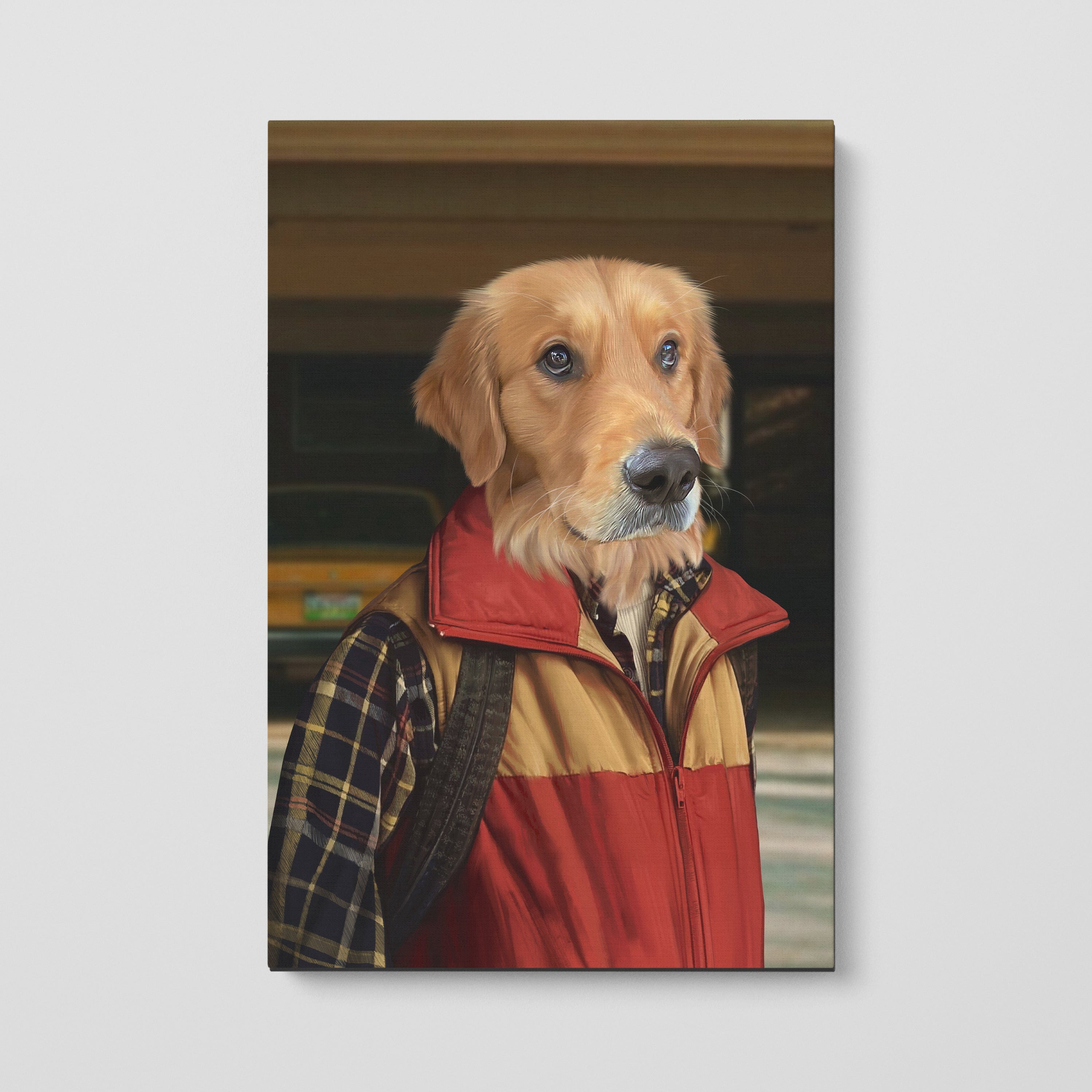 Royal and Paws - Canvas The Best Friend - Custom Pet Canvas 8" x 10" / Garage