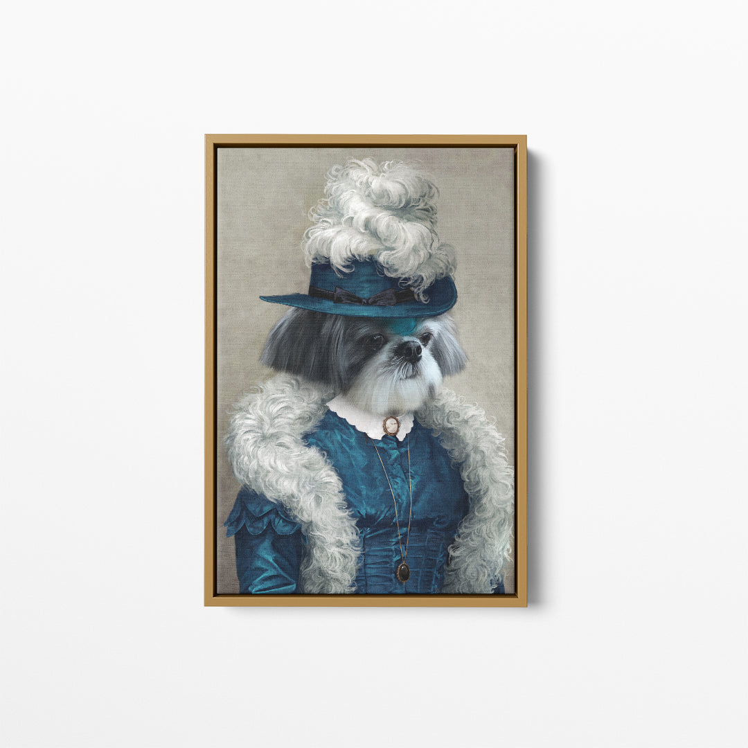 The Boa Lady - Custom Pet Canvas