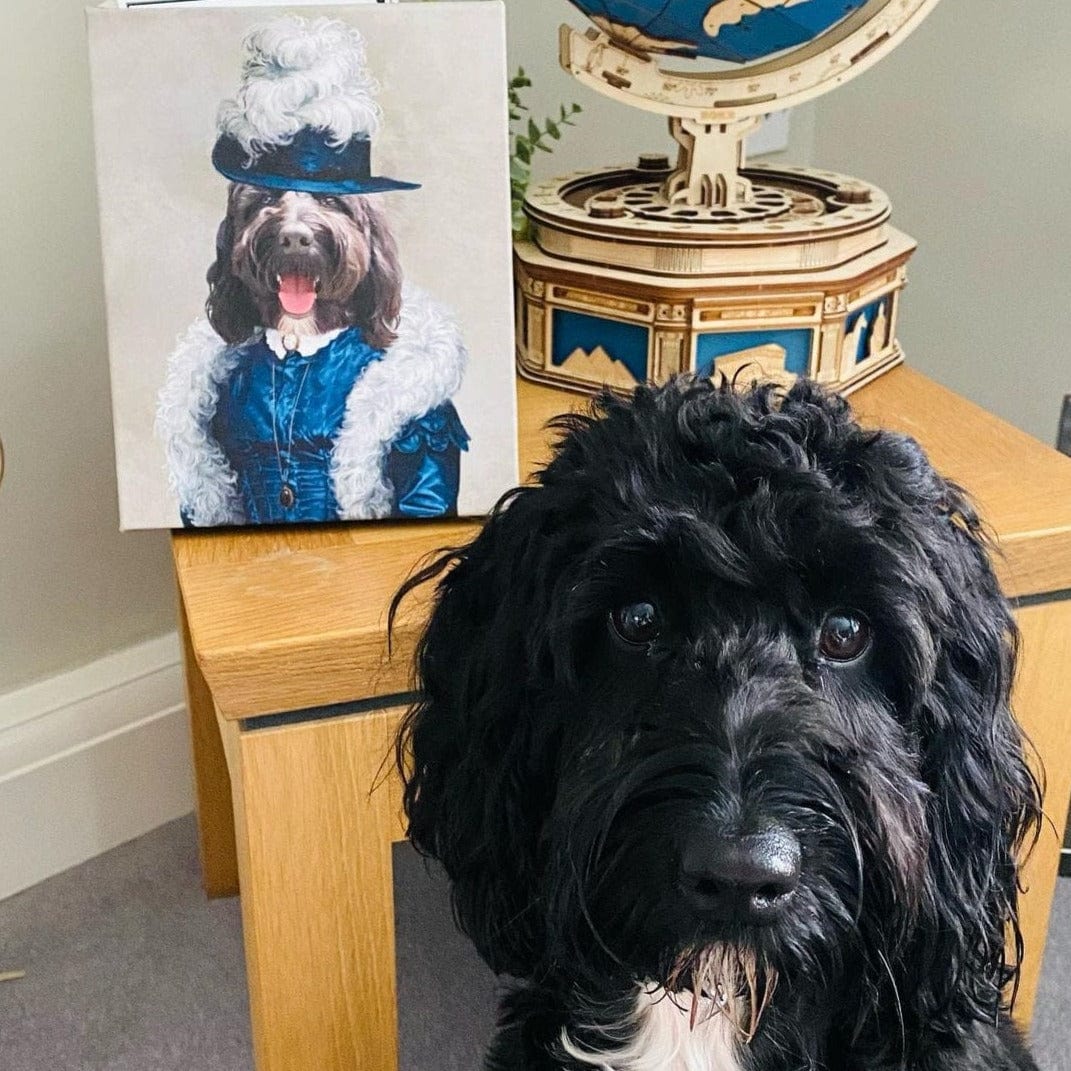 The Boa Lady - Custom Pet Canvas