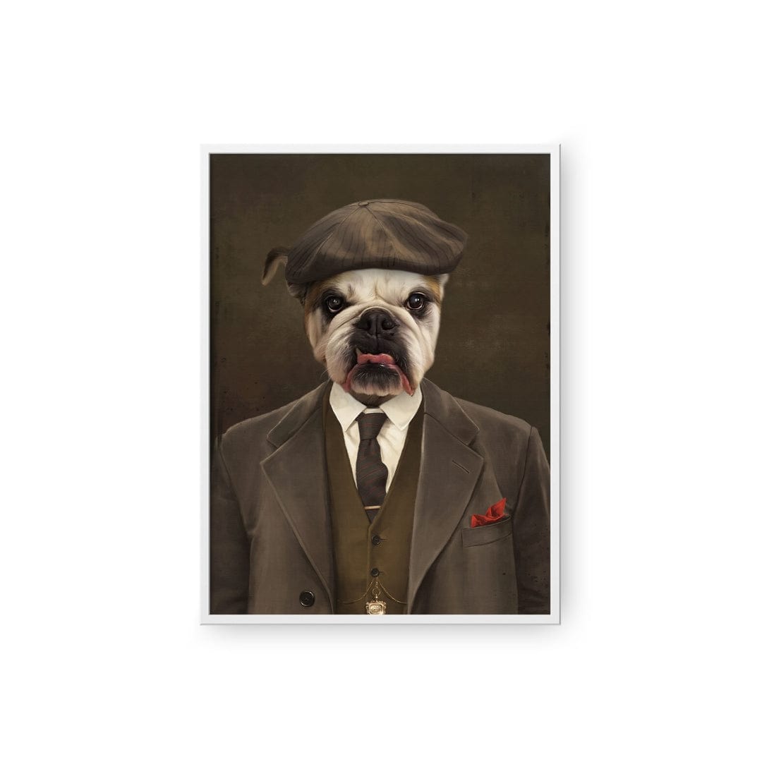 Royal and Paws - Poster The British Gangster - Custom Pet Poster 8.3" x 11.7" / White