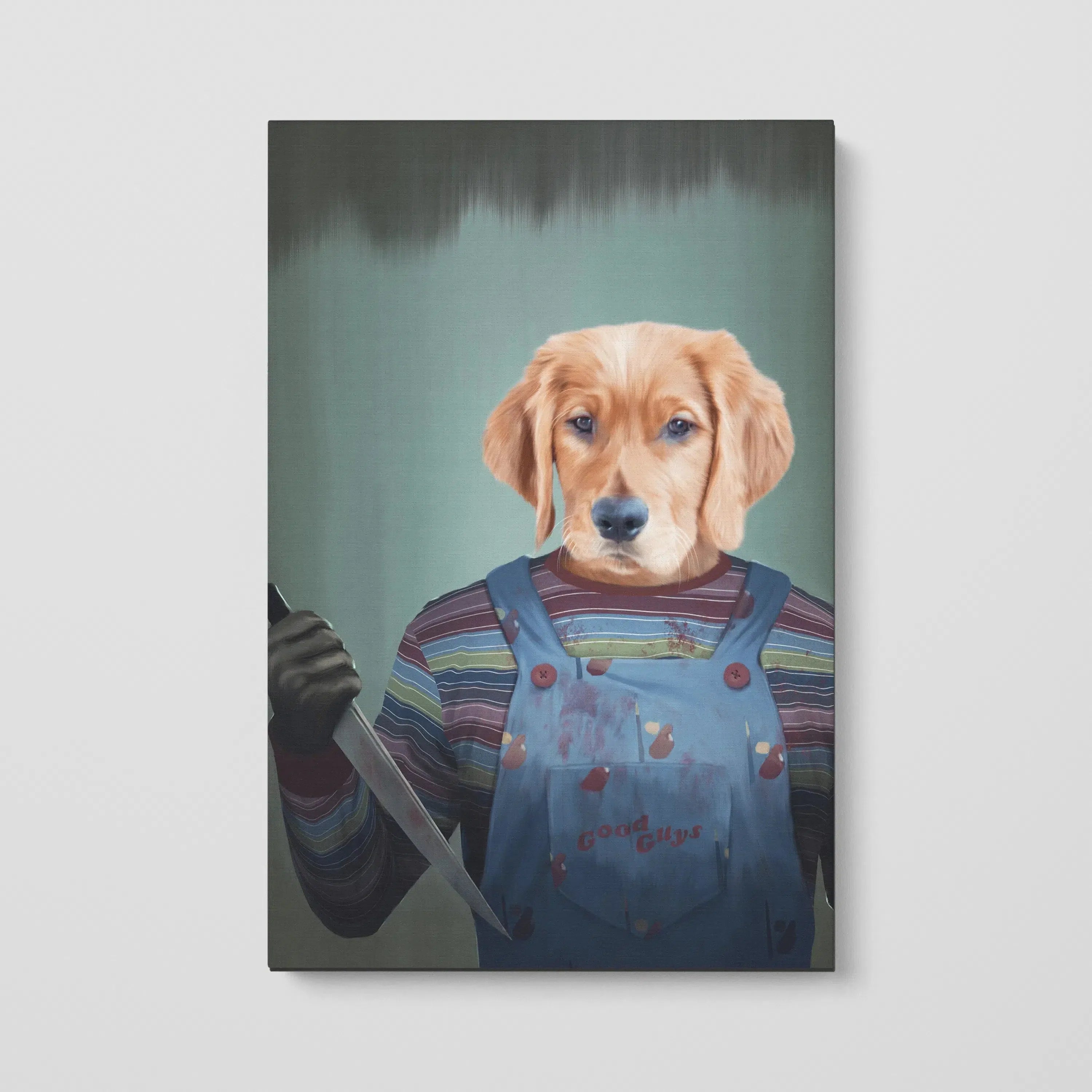 Custom Royal and Paws Halloween Pet Portrait