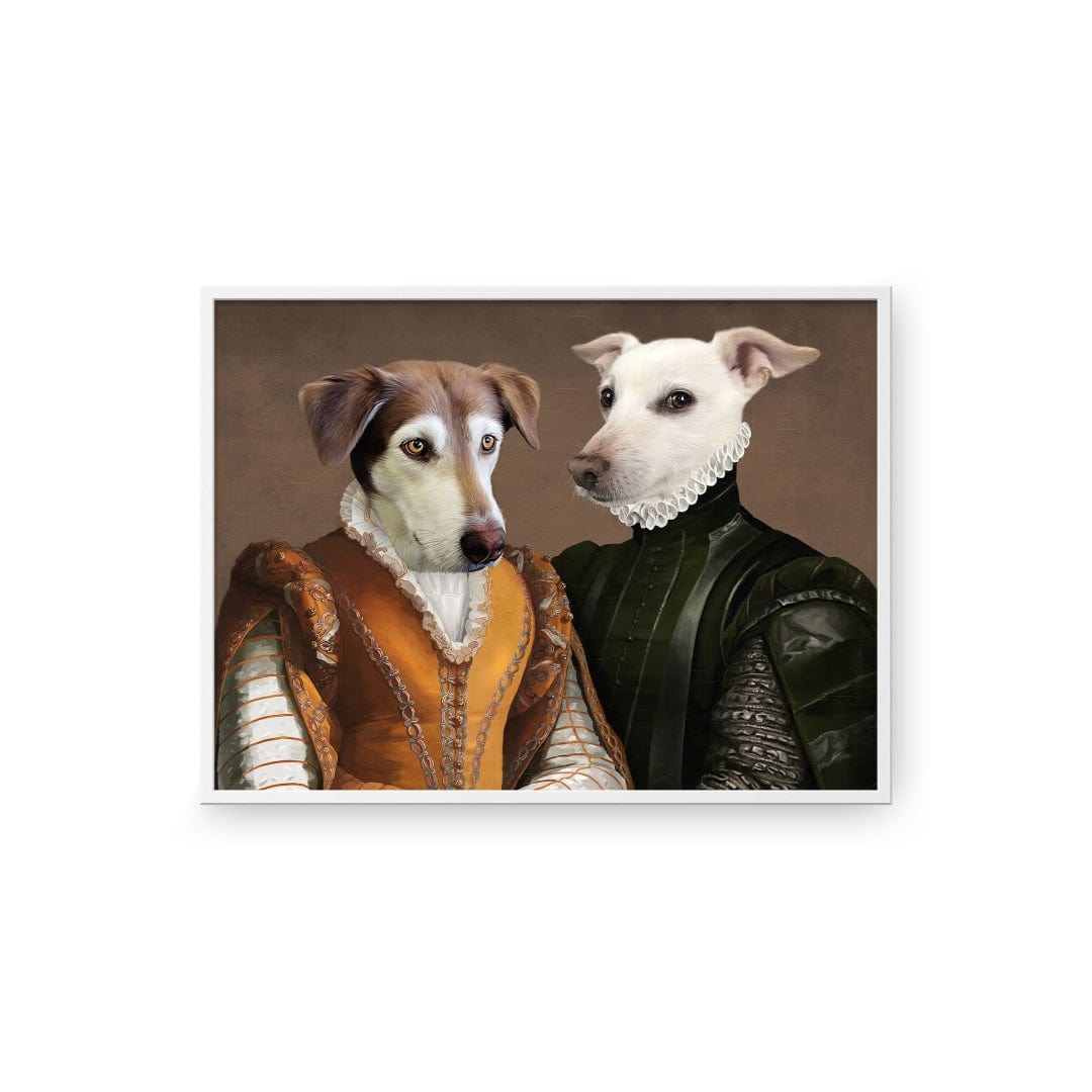 Royal and Paws - Poster The Classy Couple - Custom Pet Poster 8.3" x 11.7" / White