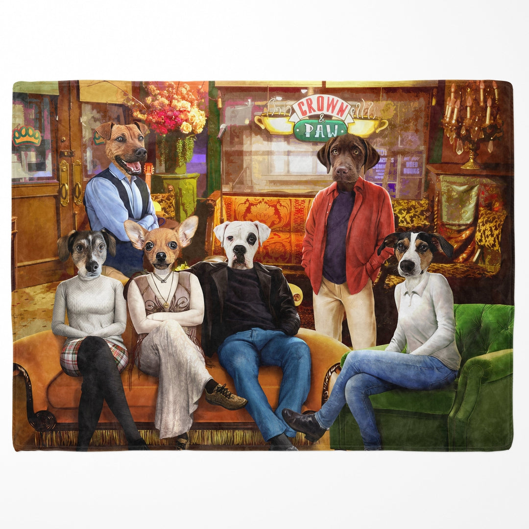 Six Coffee House Friends - Custom Pet Blanket