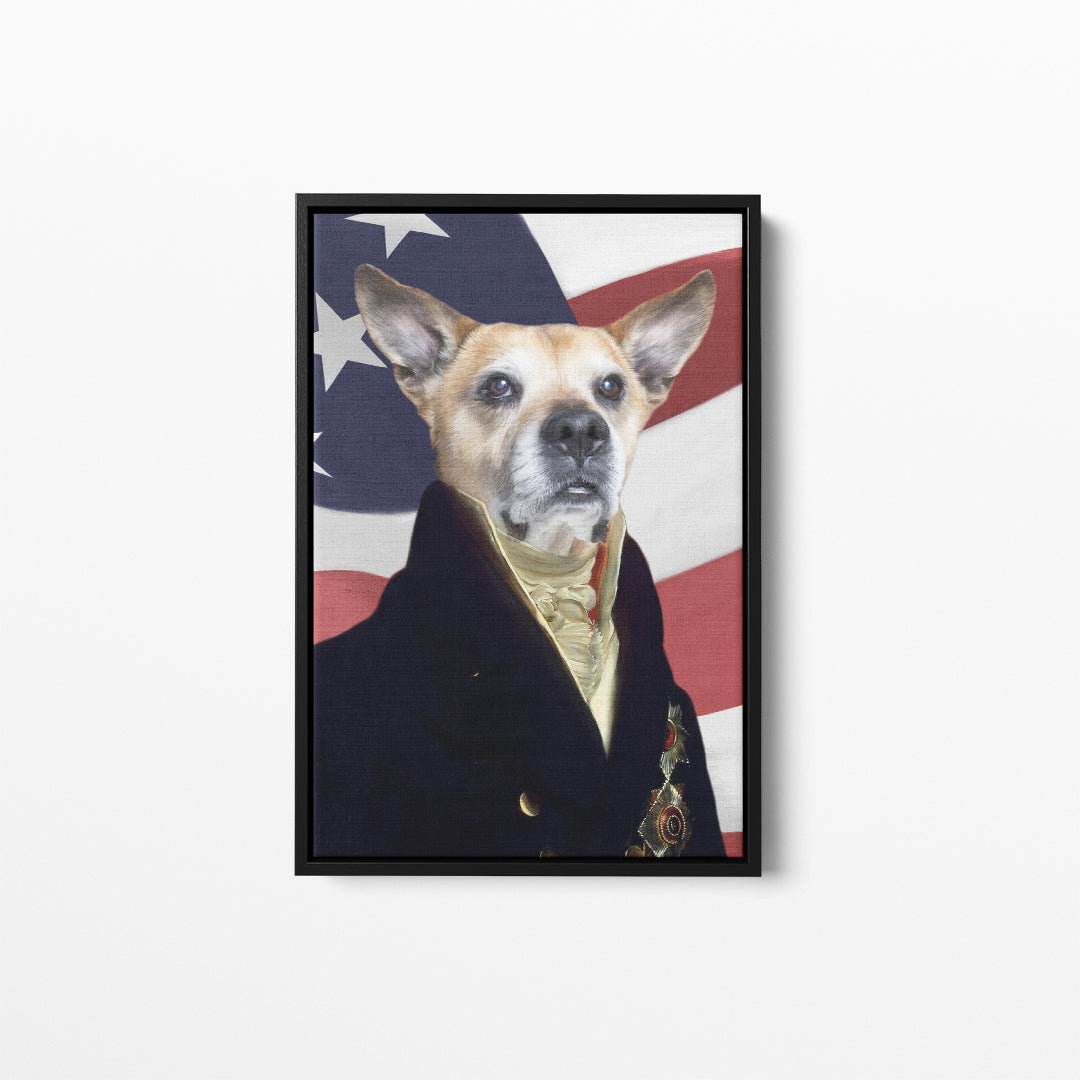 The Count - USA Flag Edition - Custom Pet Canvas