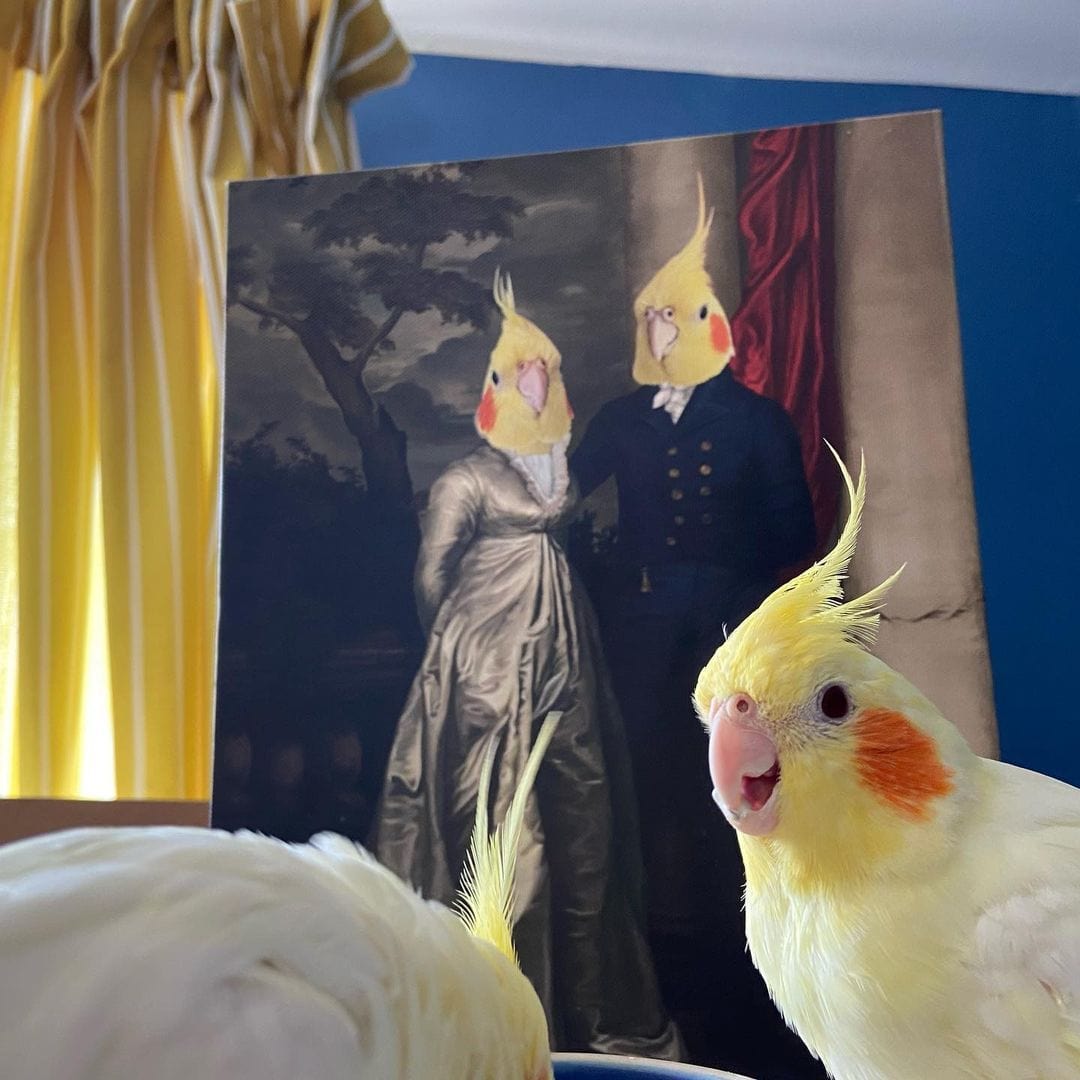 The Dinner Date - Custom Pet Canvas