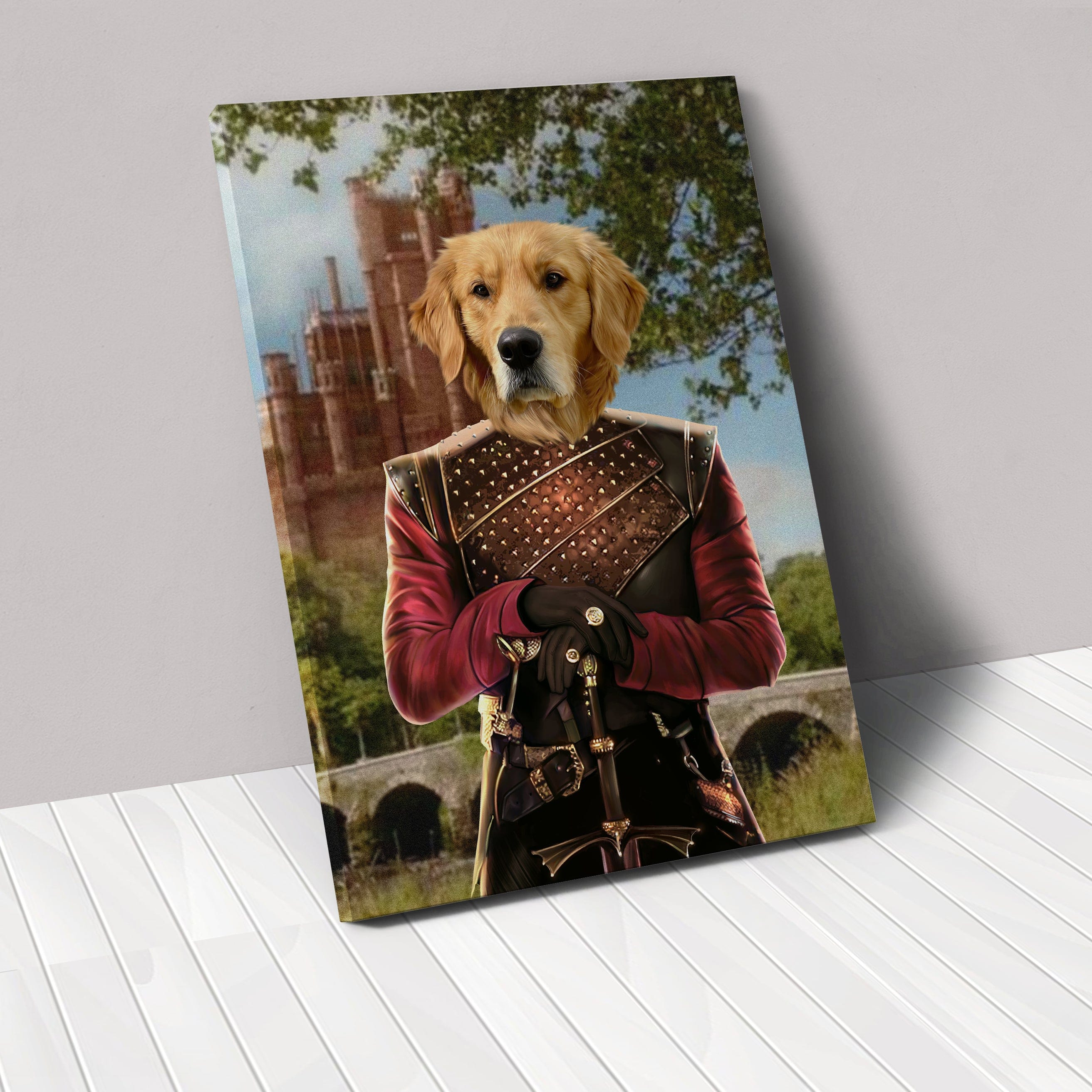Royal and Paws - Canvas The Dragon Prince - Custom Pet Canvas 8" x 10" / Castle 1
