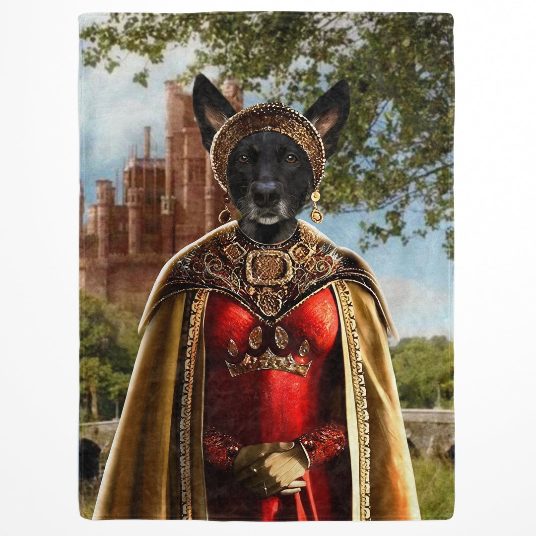 Royal and Paws - Blanket The Dragon Princess - Custom Pet Blanket 30" x 40" / Castle 1