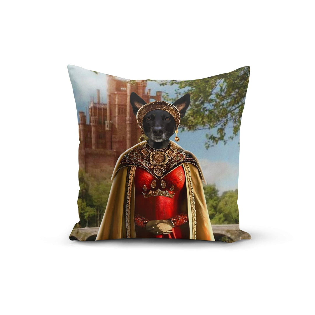 Royal and Paws - Throw Pillow The Dragon Princess - Custom Throw Pillow 14" x 14" / Castle 1