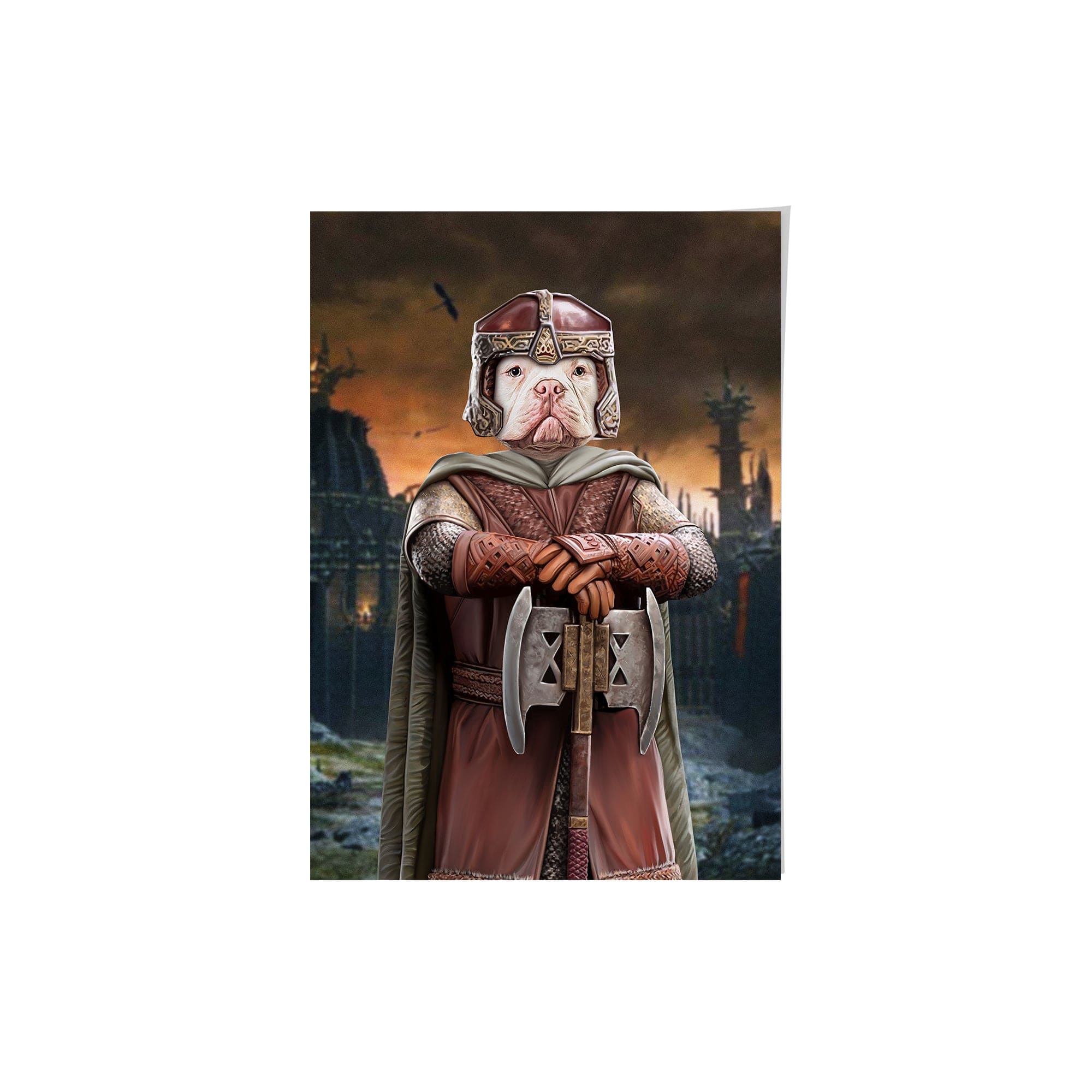 Royal and Paws - Poster The Dwarf - Custom Pet Poster 16.5" x 23.4" / Background 4