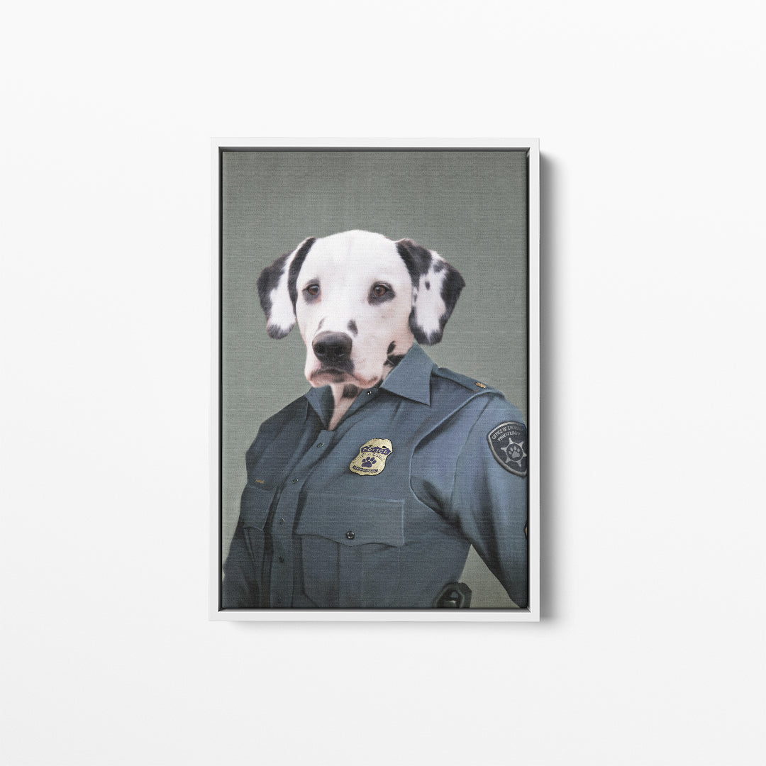 Police Officer (Female) - Custom Pet Canvas