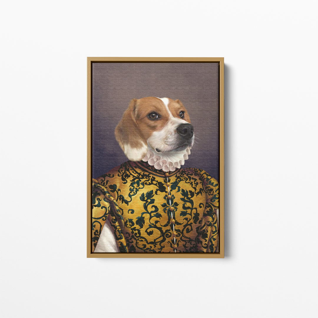 The Golden Queen - Custom Pet Canvas
