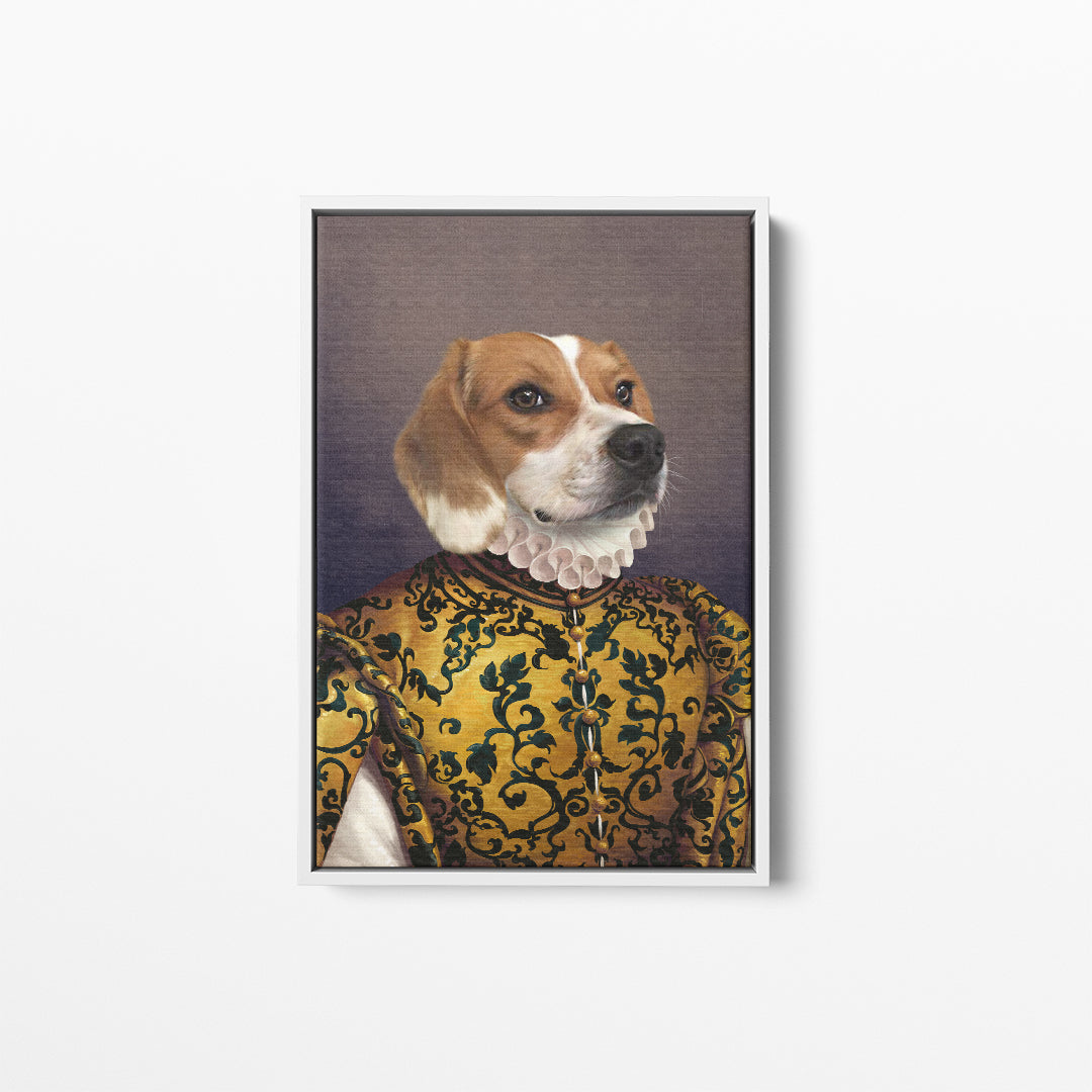 The Golden Queen - Custom Pet Canvas