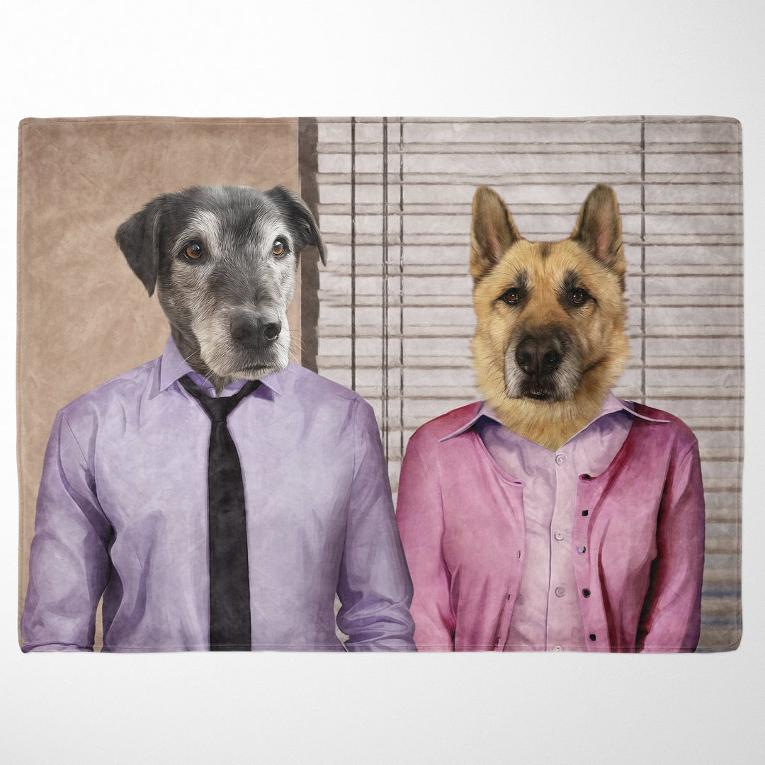 Jim and Pam - Custom Pet Blanket