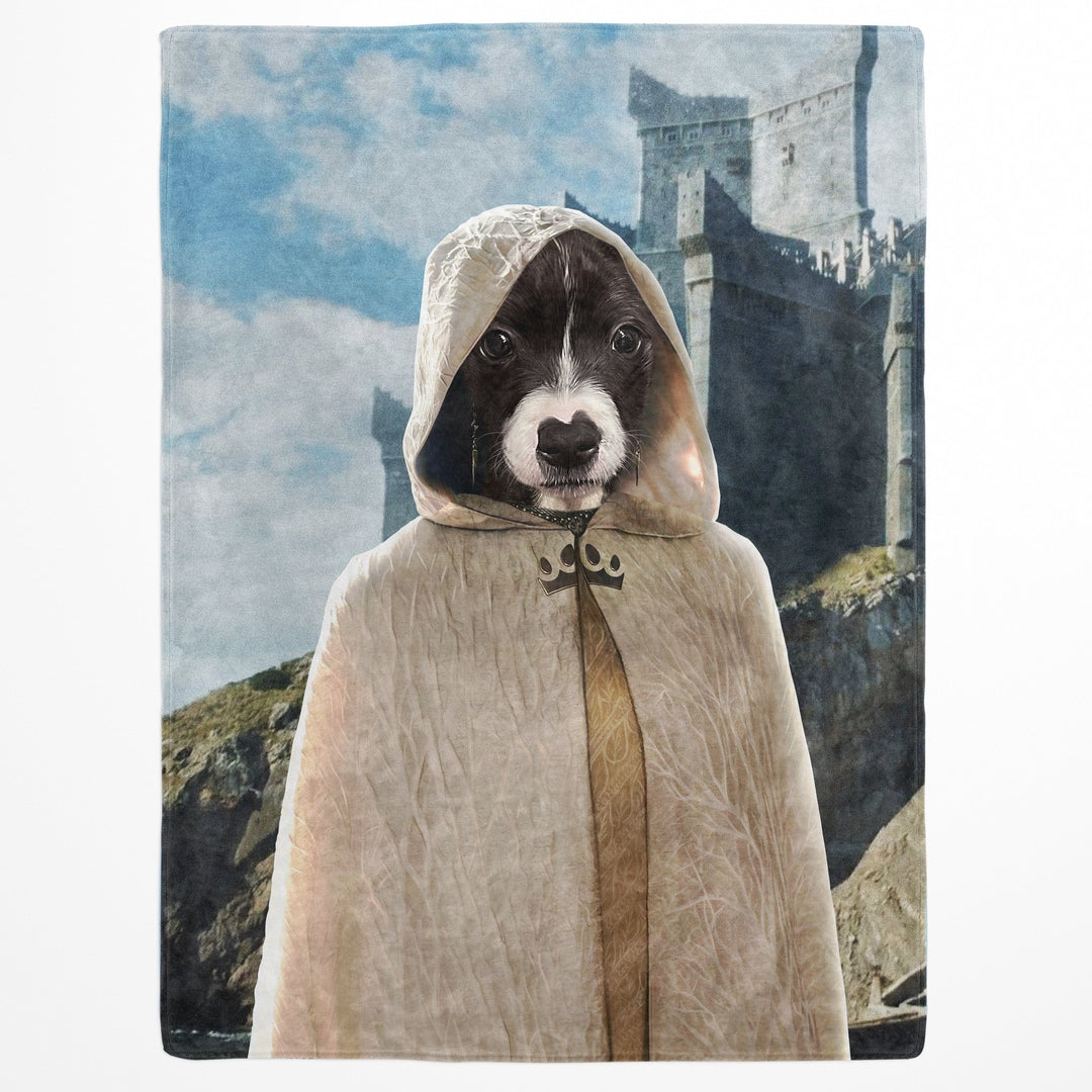 Royal and Paws - Blanket The King's Spy - Custom Pet Blanket 30" x 40" / Castle 2