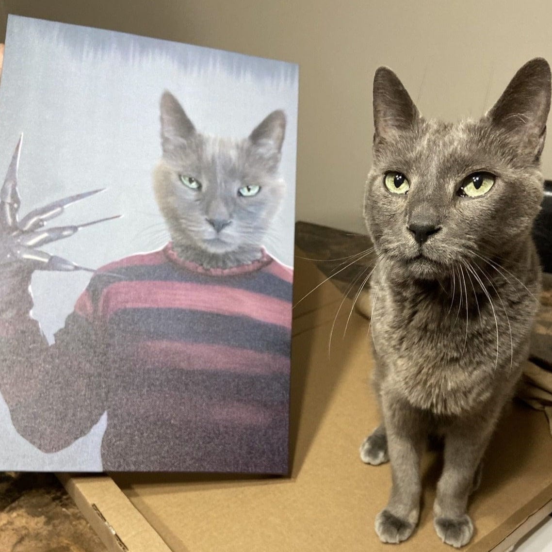 Custom Royal and Paws Halloween Pet Portrait